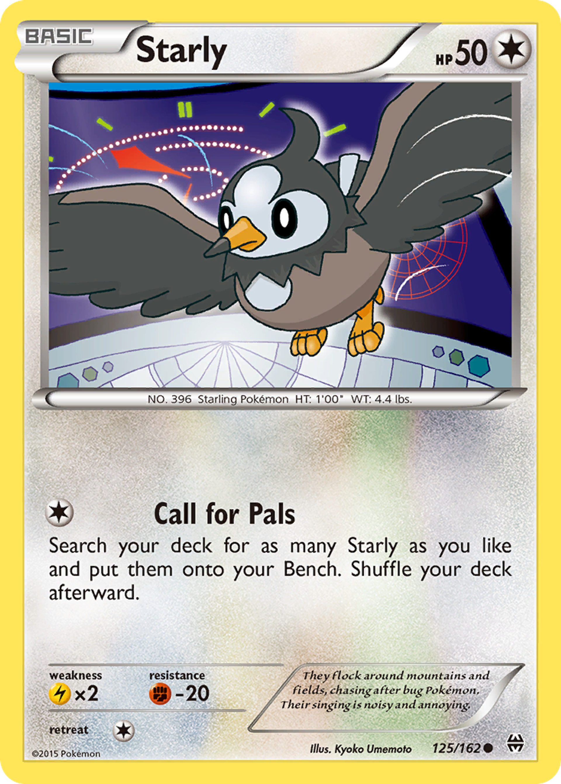 Starly — XY - BREAKthrough — Pokémon