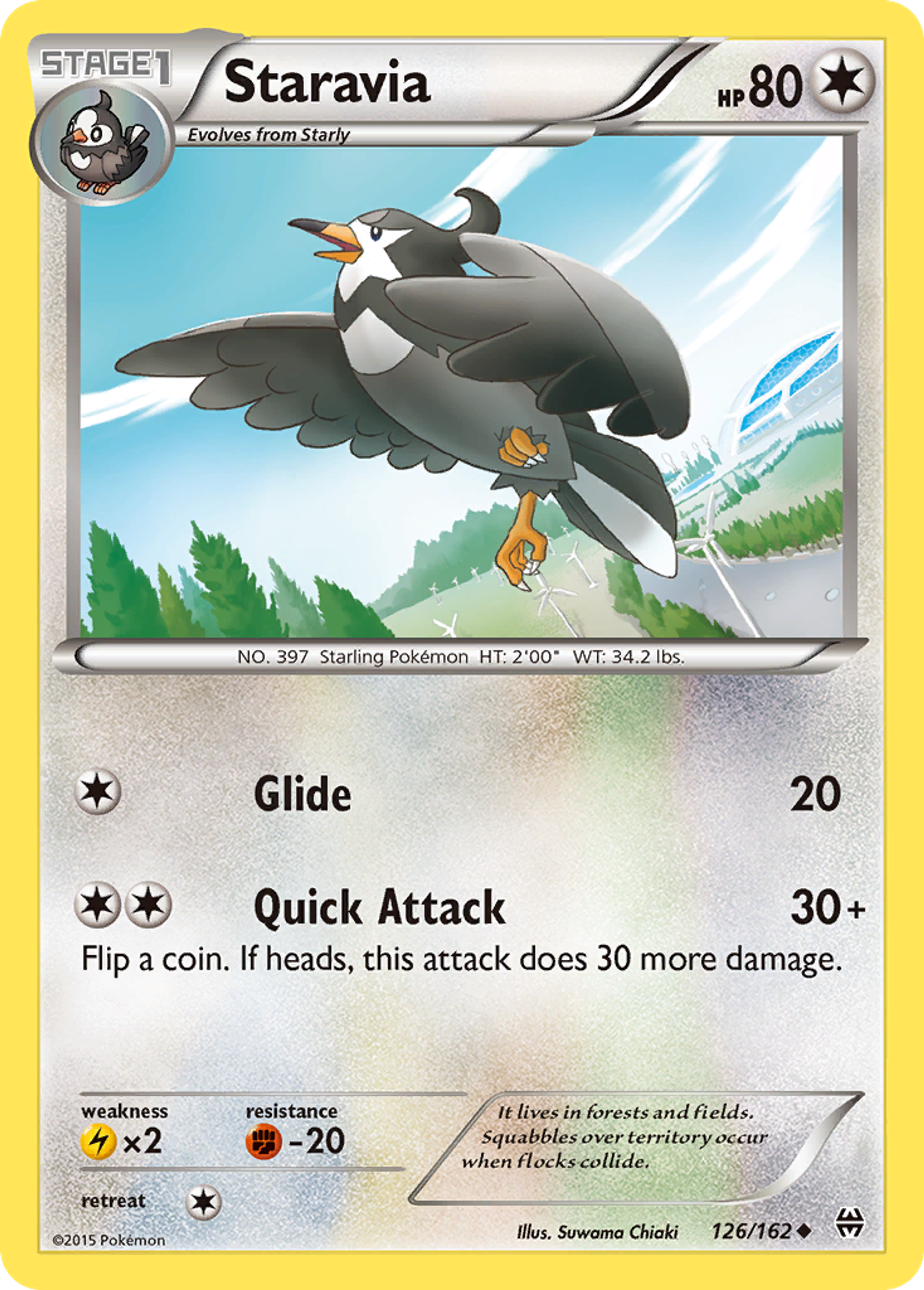 Staravia — XY - BREAKthrough — Pokémon