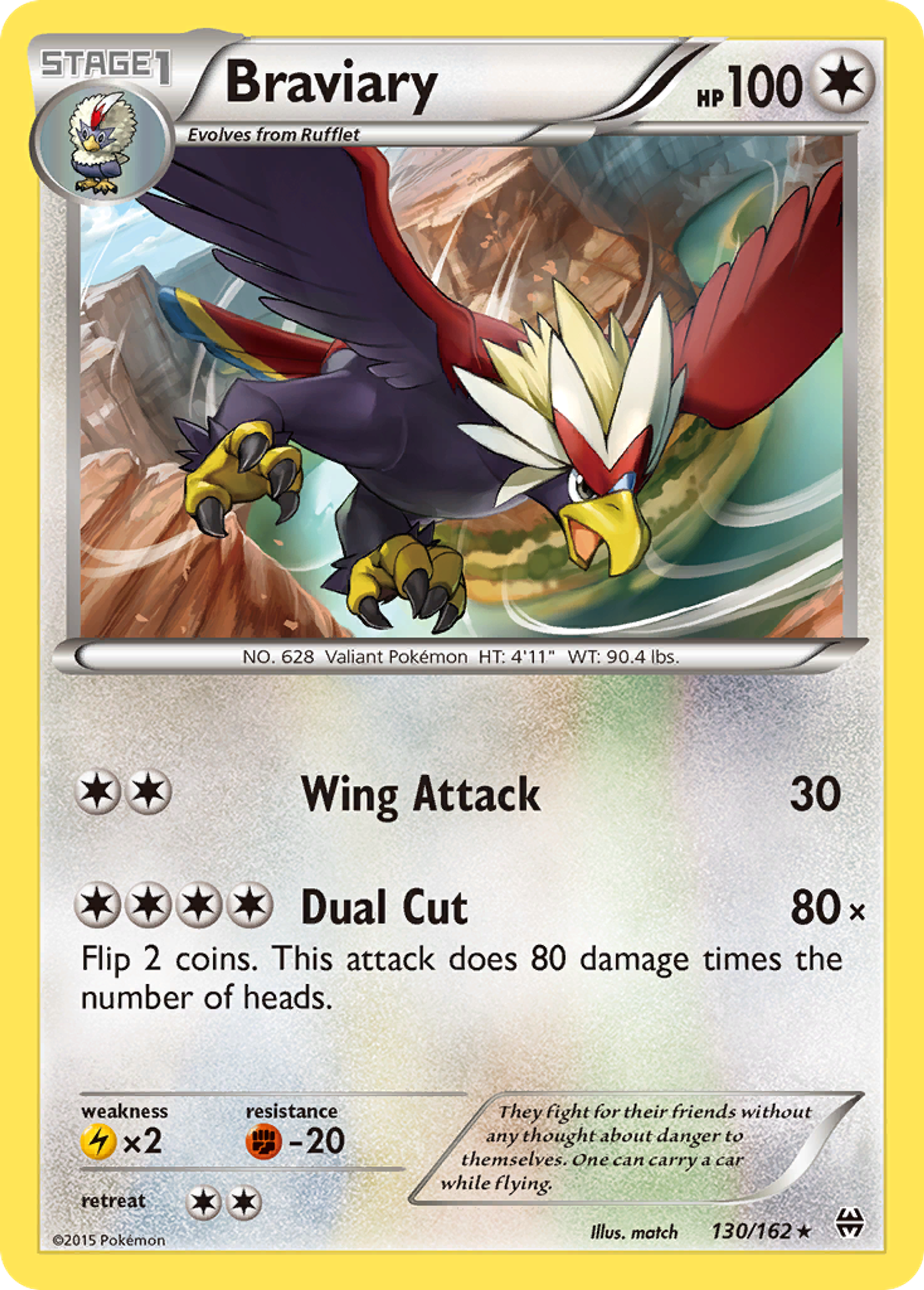 Braviary — XY - BREAKthrough — Pokemon