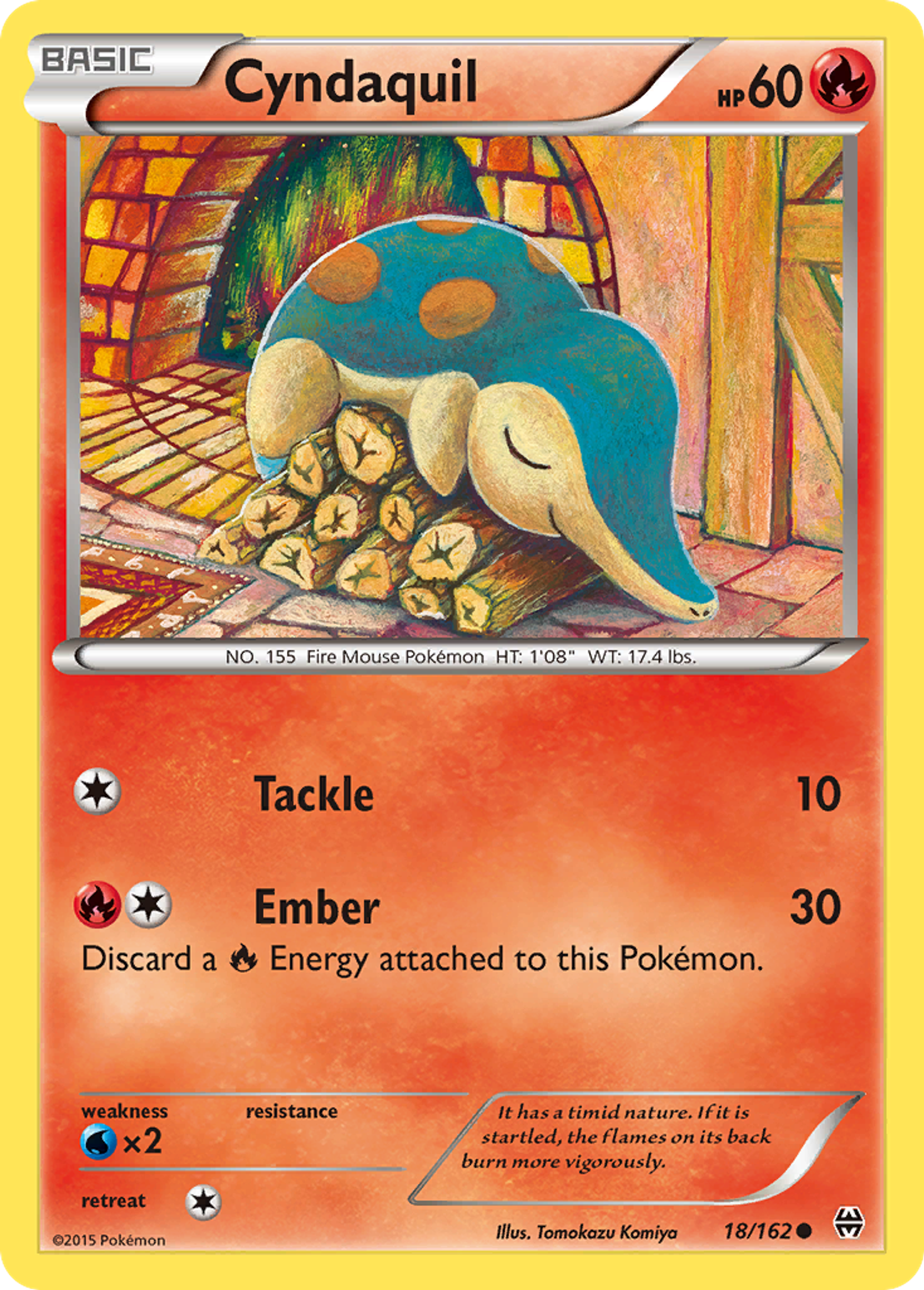 Cyndaquil — XY - BREAKthrough — Pokemon