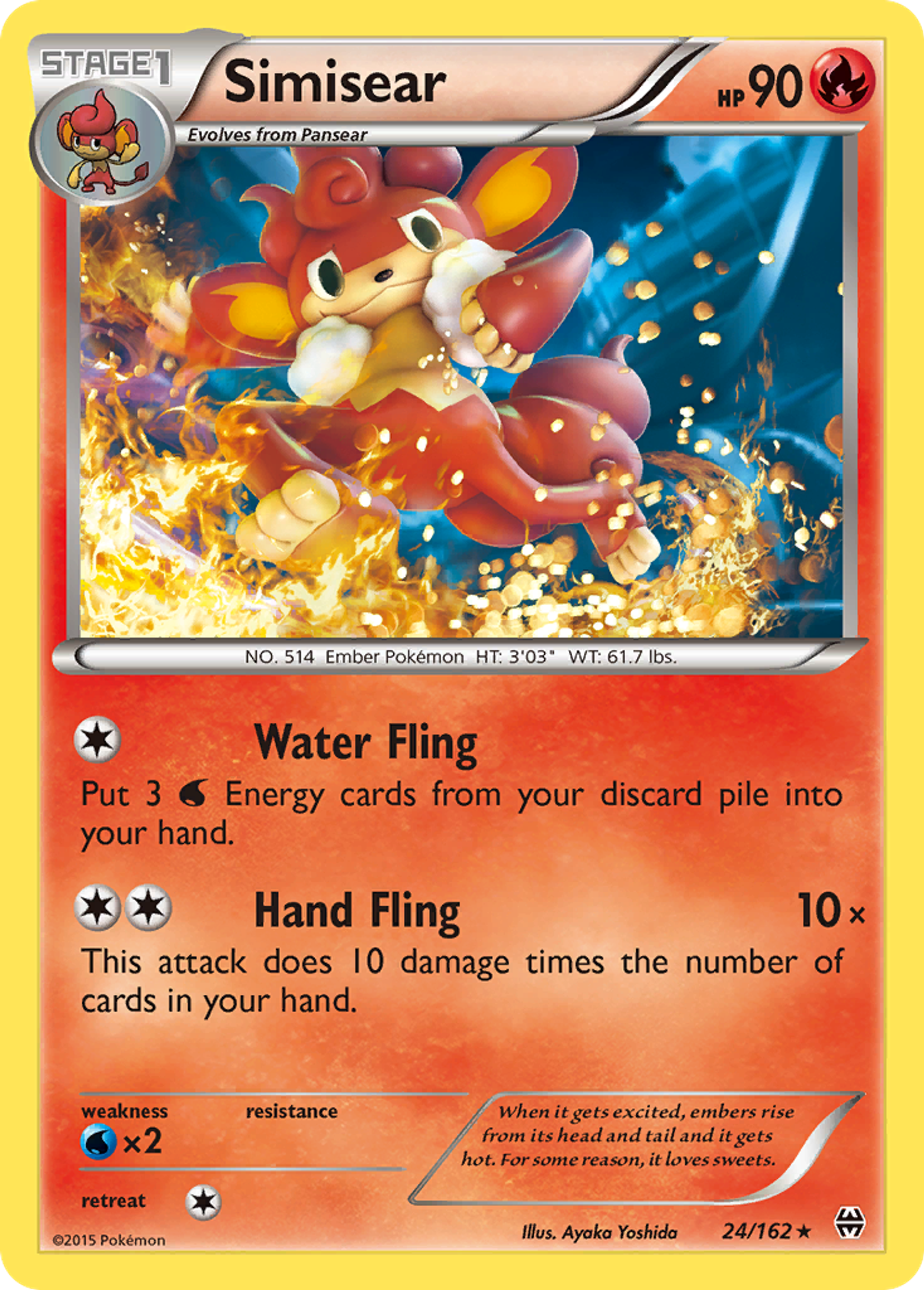 Simisear — XY - BREAKthrough — Pokémon