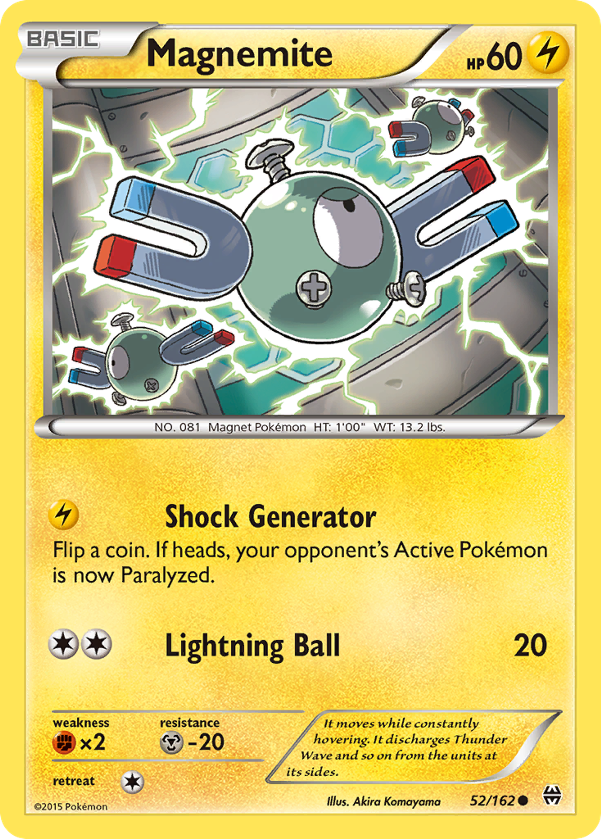 Magnemite — XY - BREAKthrough — Pokémon