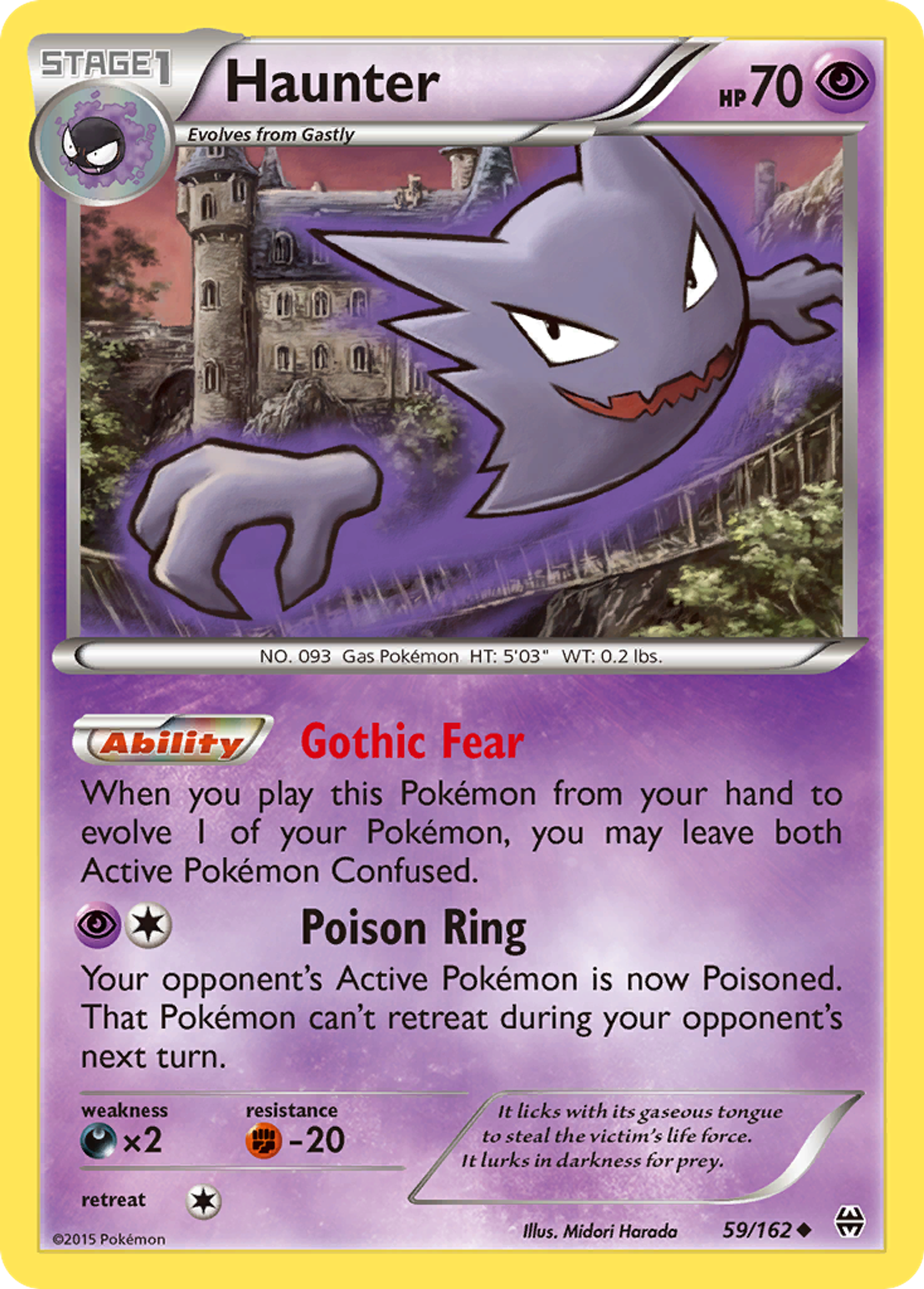 Haunter — XY - BREAKthrough — Pokémon