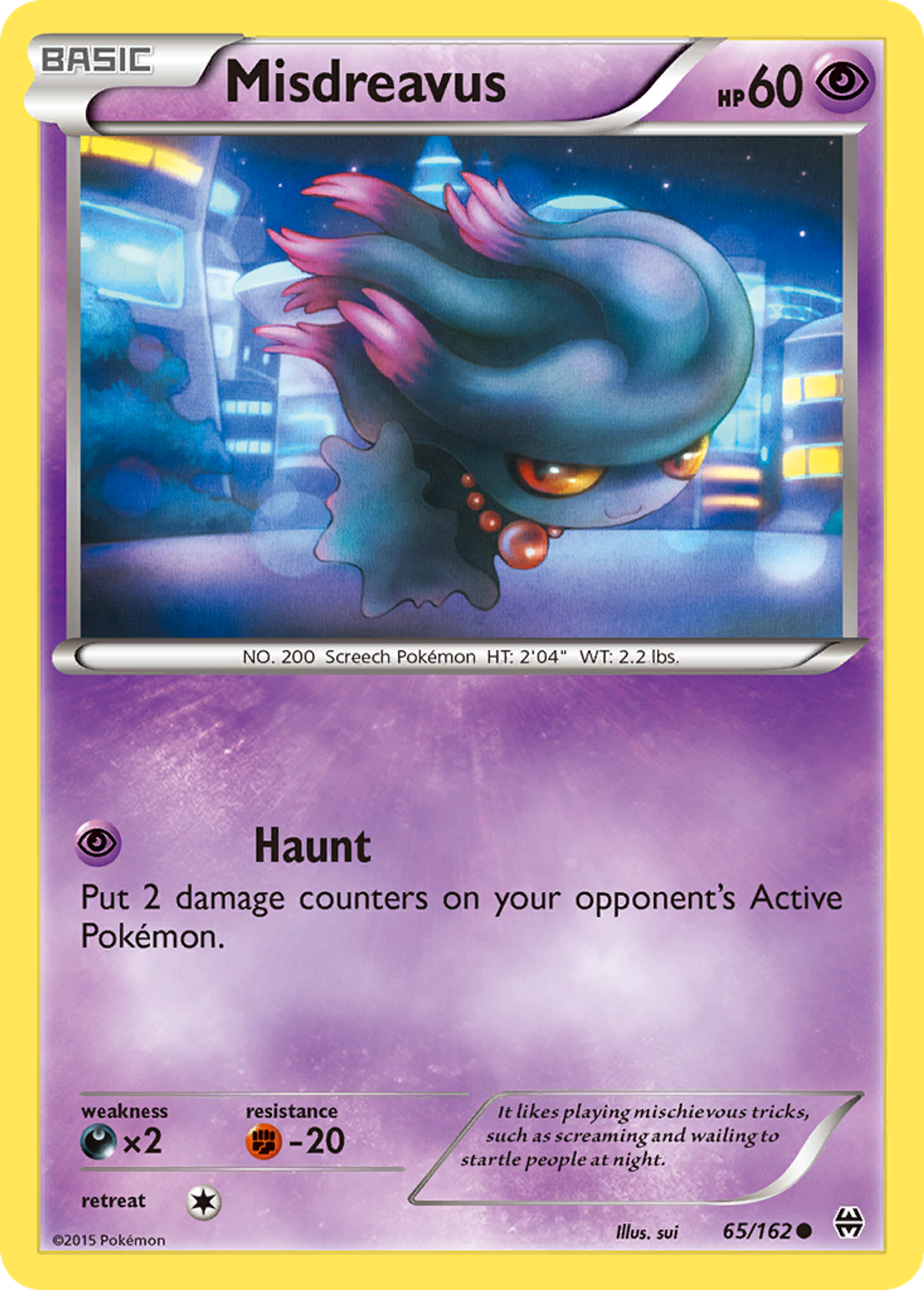Misdreavus — XY - BREAKthrough — Pokemon