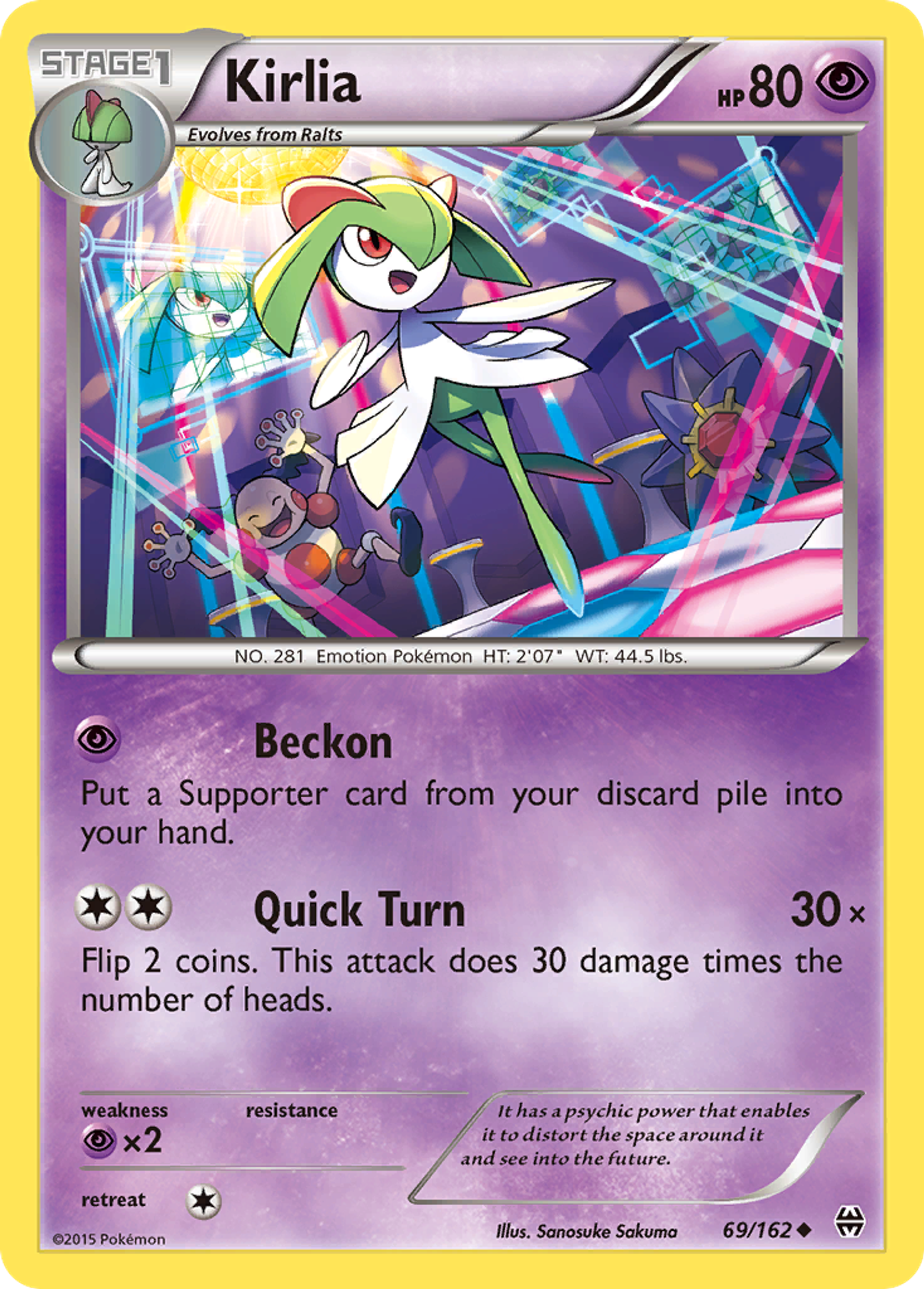 Kirlia — XY - BREAKthrough — Pokemon