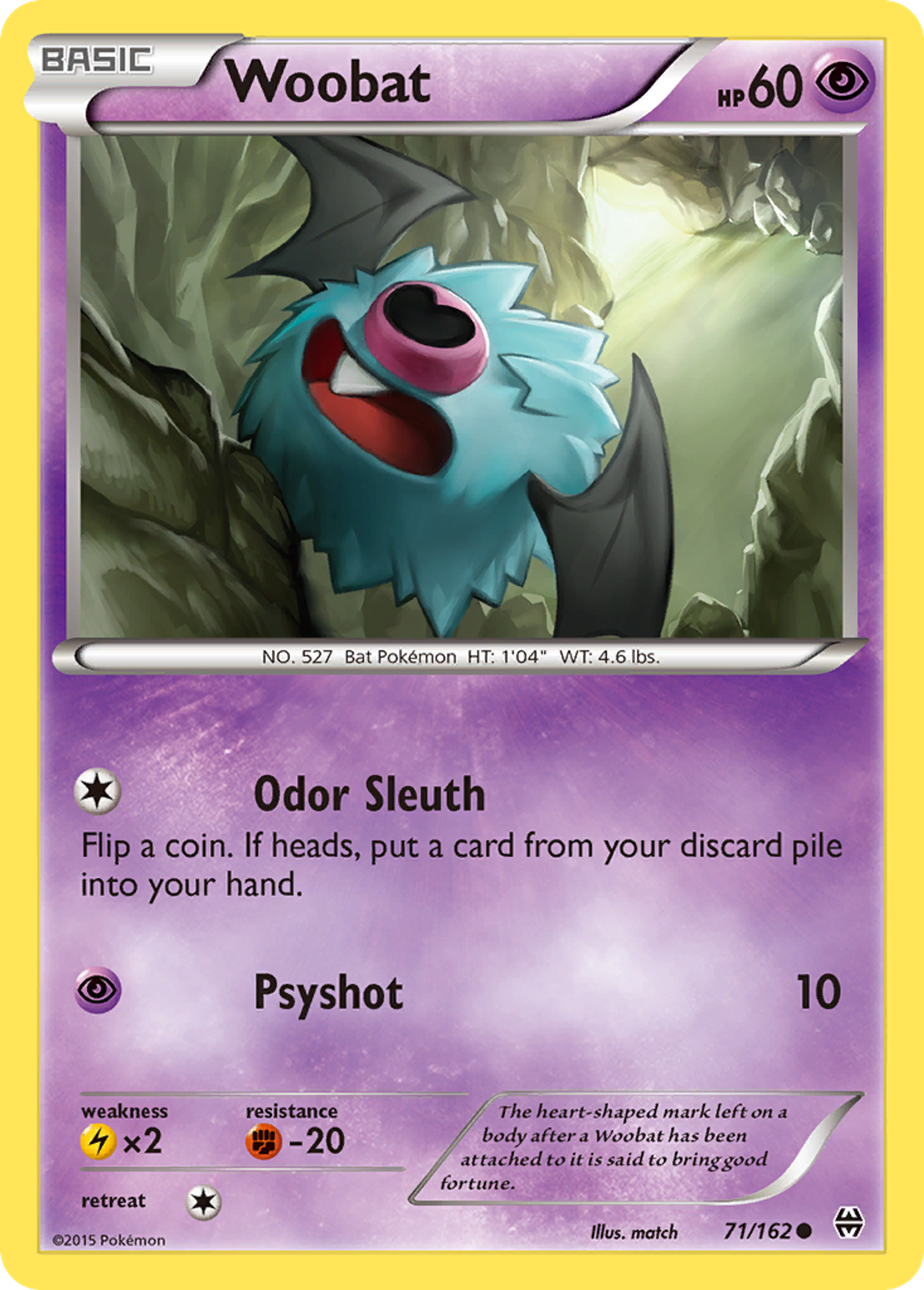 Woobat — XY - BREAKthrough — Pokemon