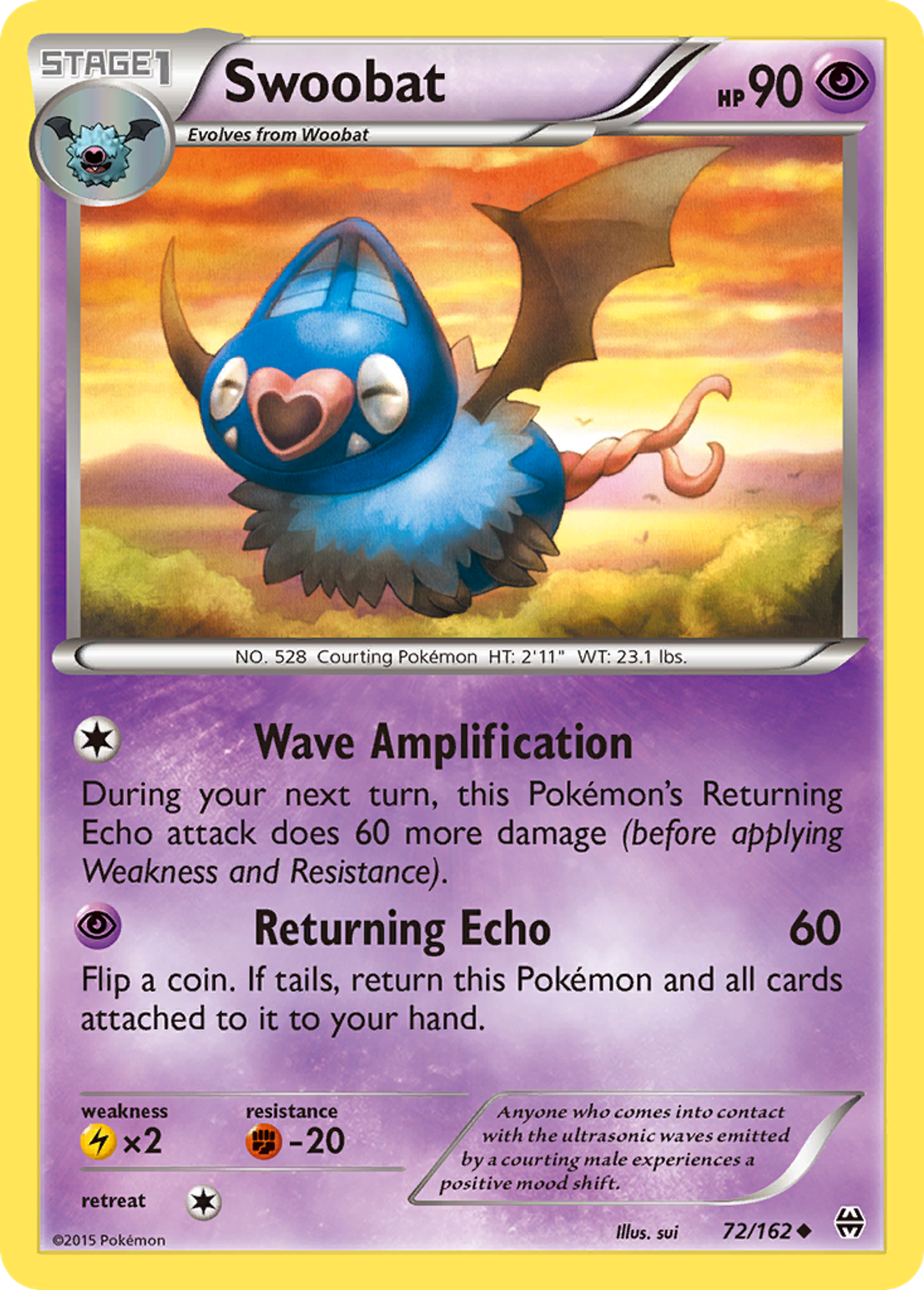 Swoobat — XY - BREAKthrough — Pokemon