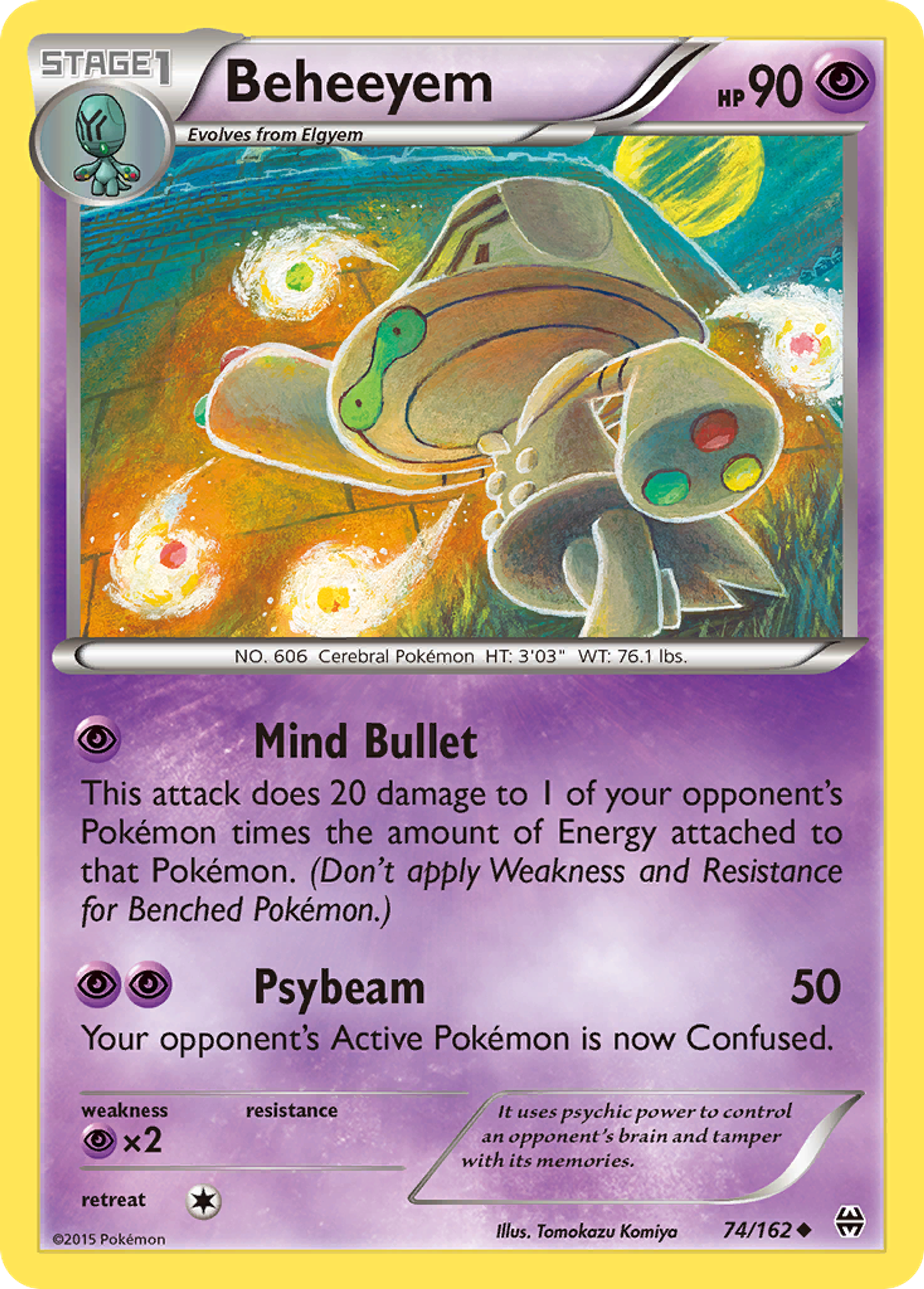 Beheeyem — XY - BREAKthrough — Pokemon