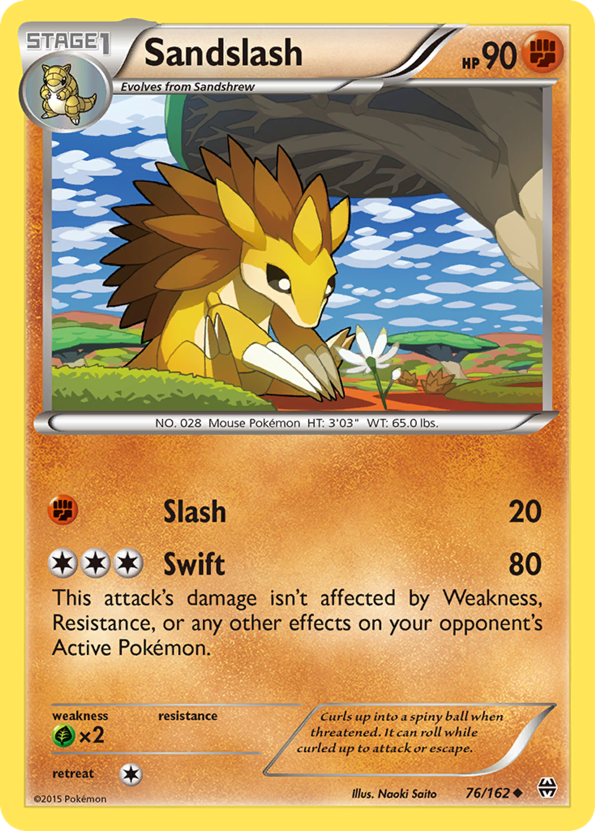 Sandslash — XY - BREAKthrough — Pokémon
