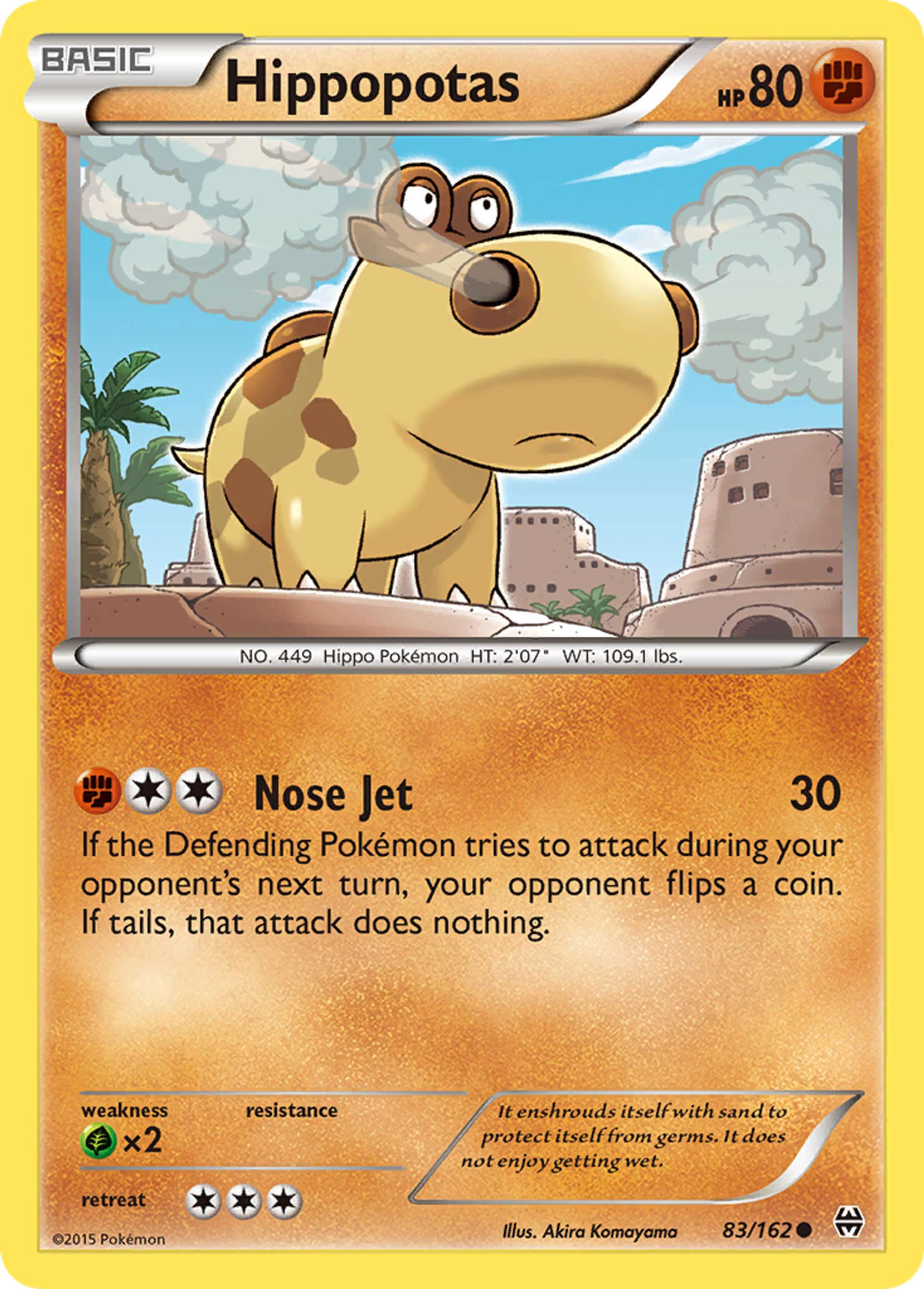 Hippopotas — XY - BREAKthrough — Pokémon