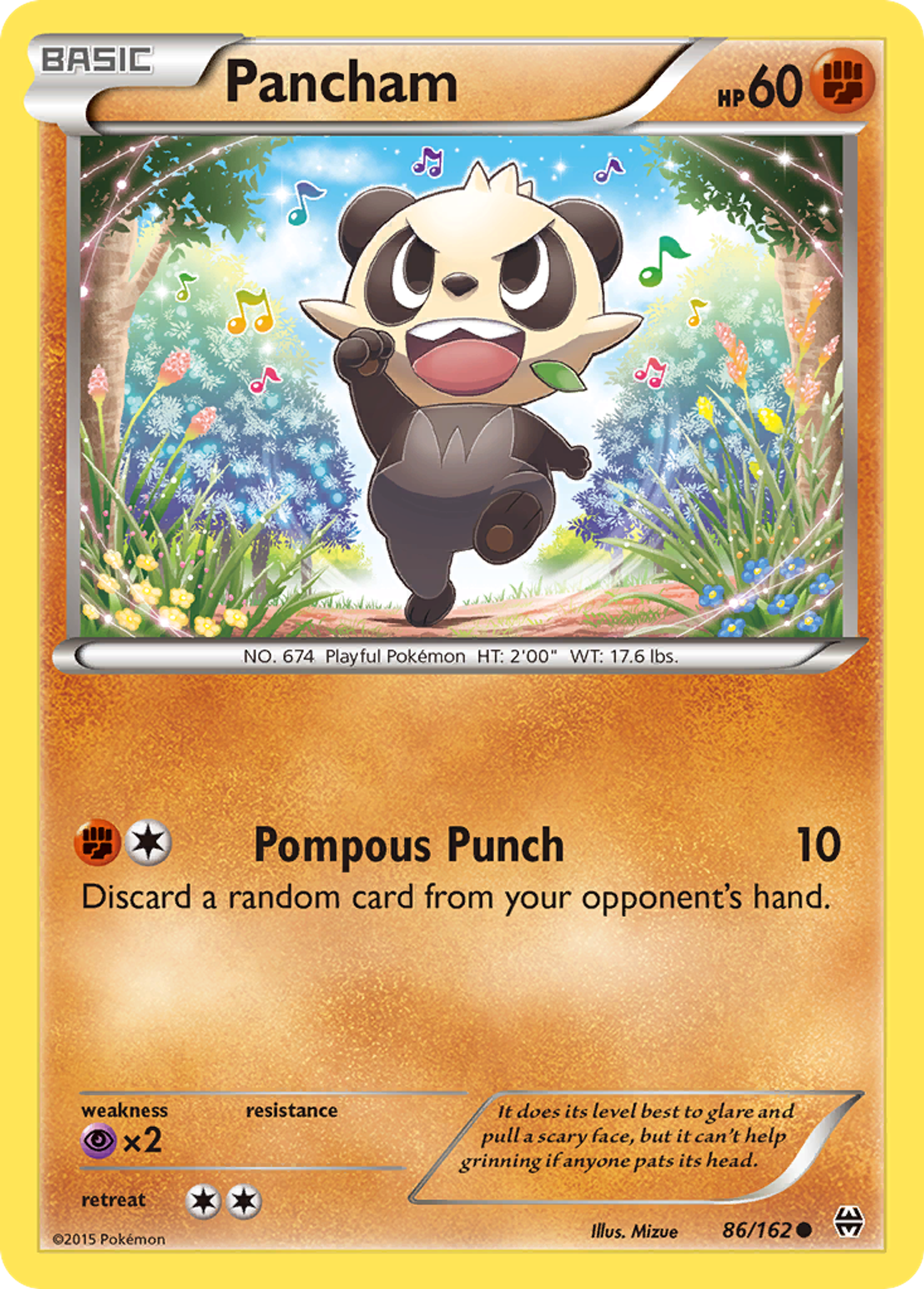 Pancham — XY - BREAKthrough — Pokemon
