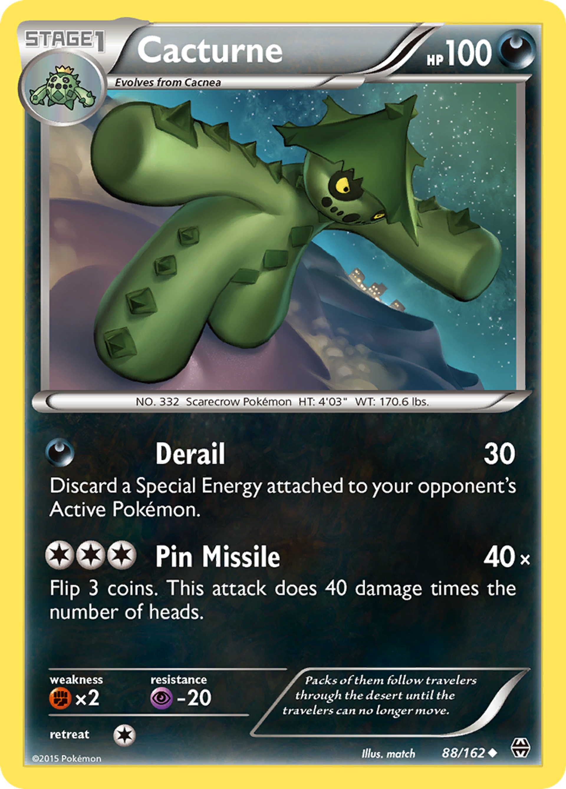 Cacturne — XY - BREAKthrough — Pokémon