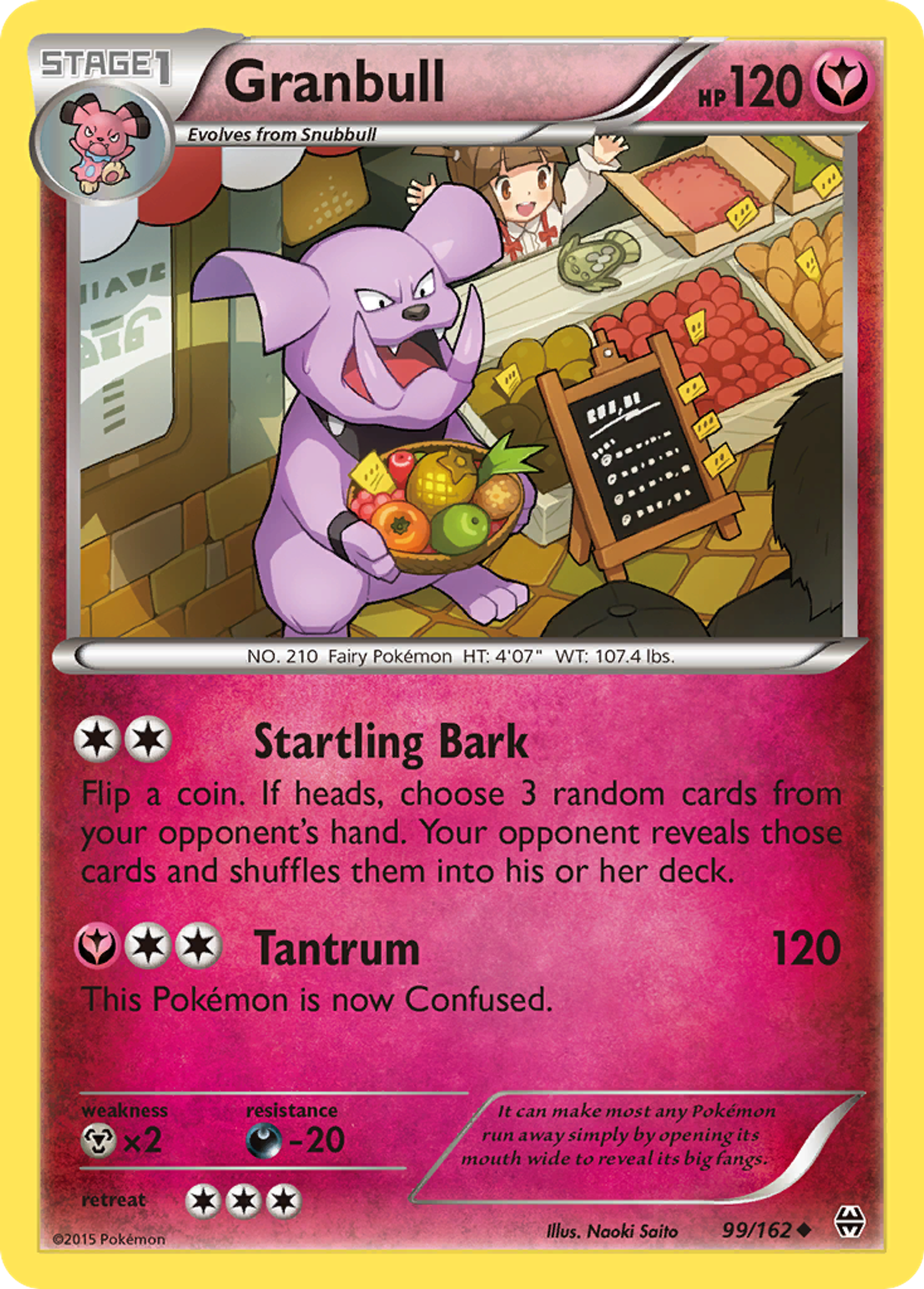 Granbull — XY - BREAKthrough — Pokemon