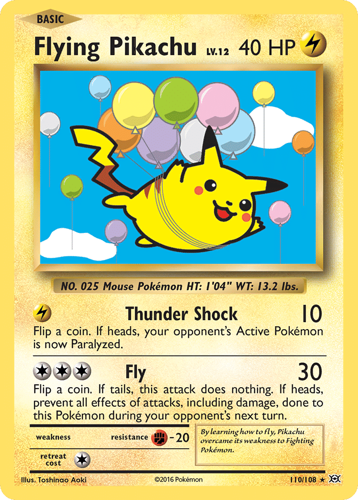 Flying Pikachu — XY - Evolutions — Pokemon