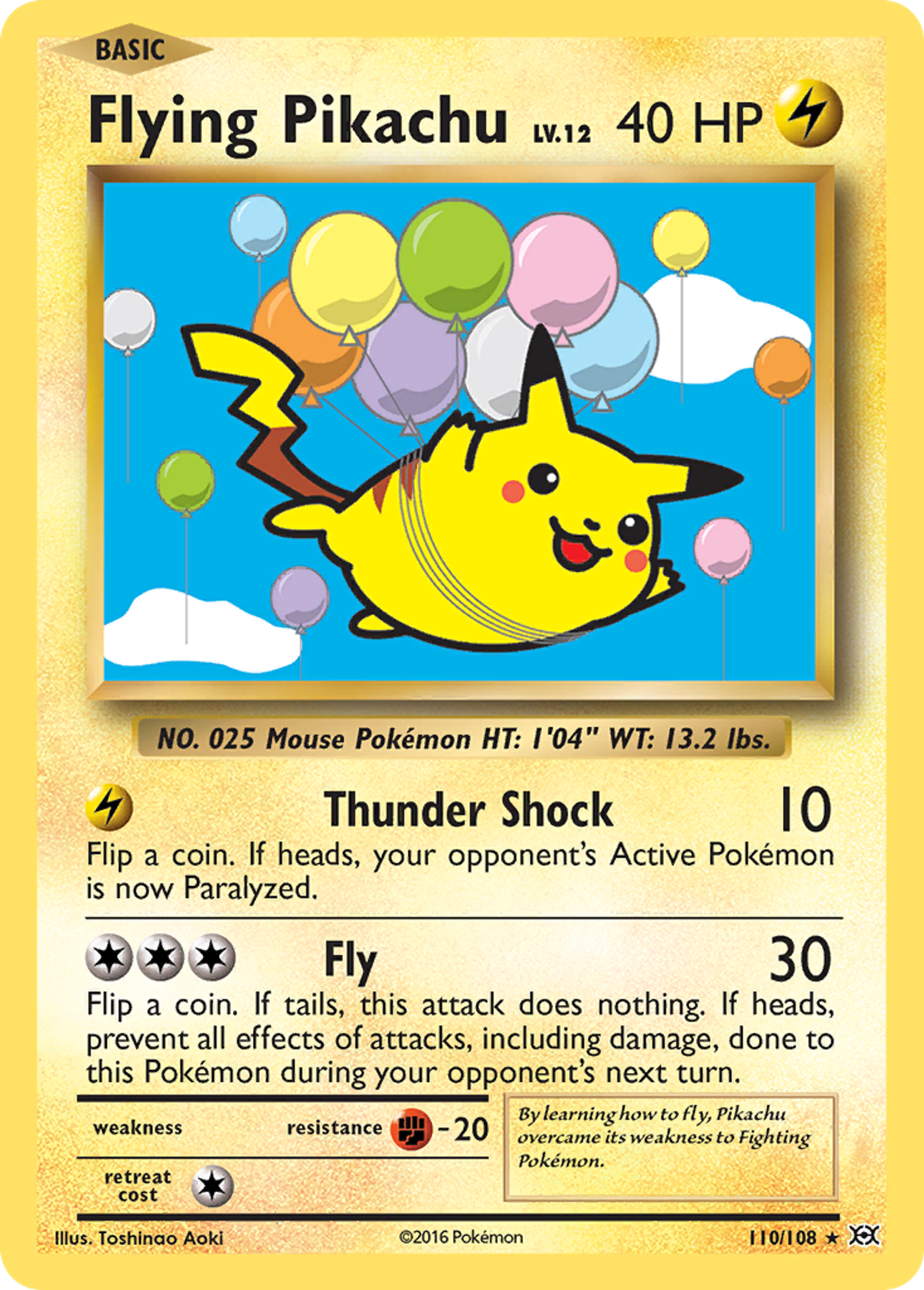 Flying Pikachu — XY - Evolutions — Pokemon