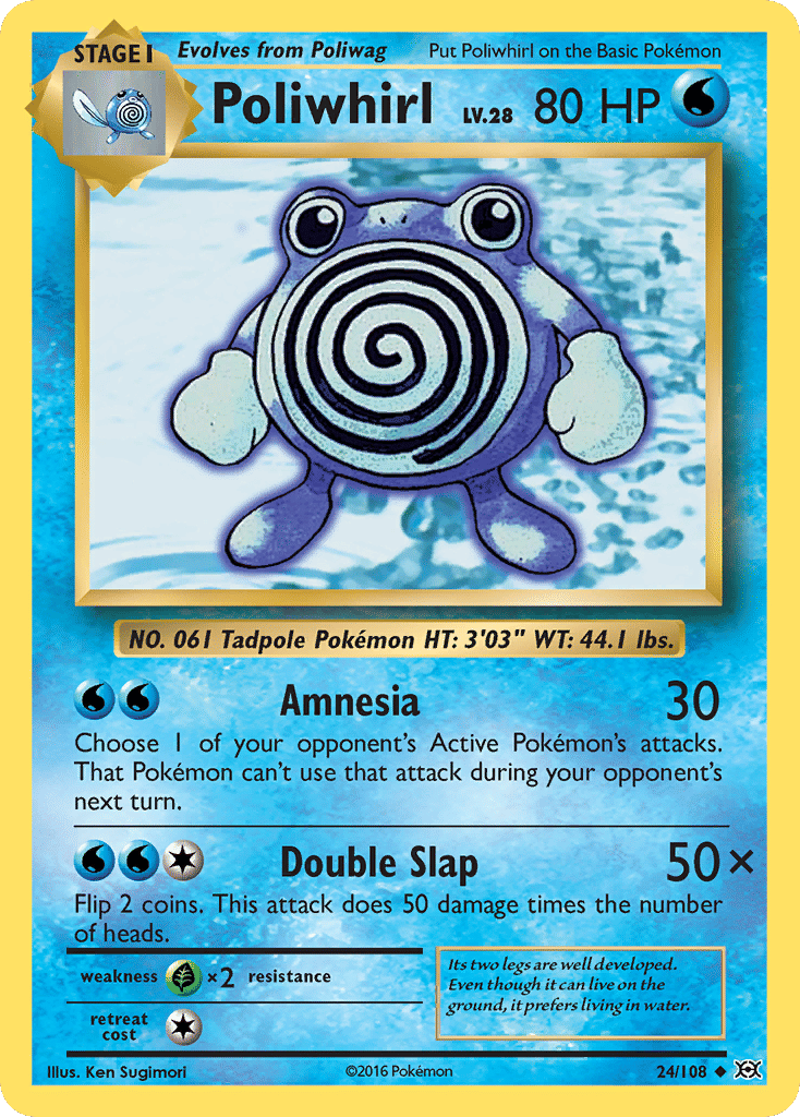 Poliwhirl — XY - Evolutions — Pokemon