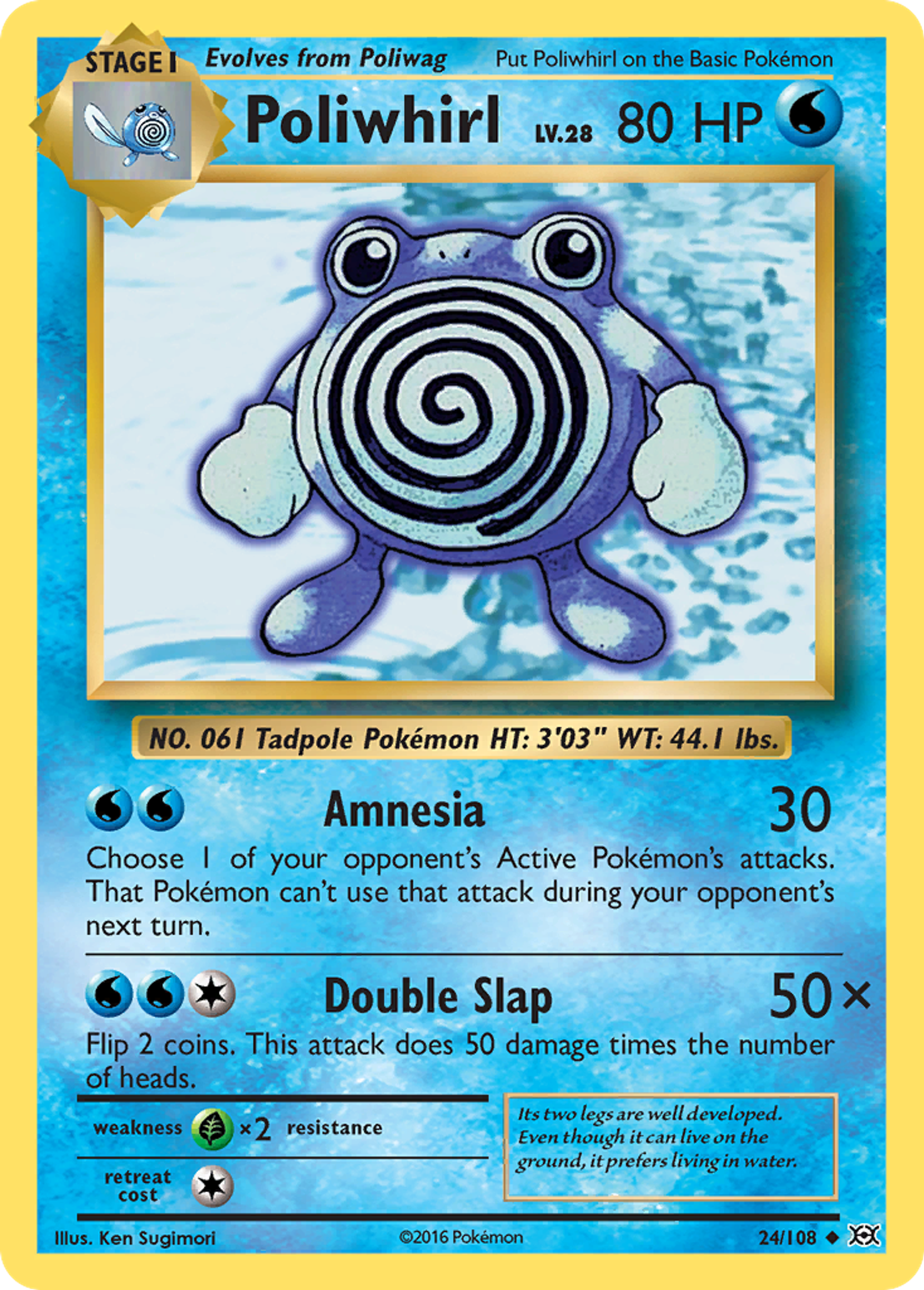 Poliwhirl — XY - Evolutions — Pokemon