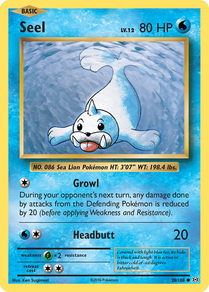 Seel — XY - Evolutions — Pokemon