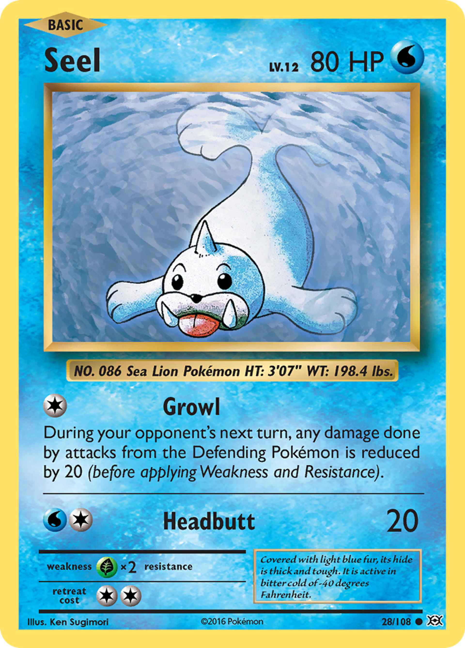 Seel — XY - Evolutions — Pokemon