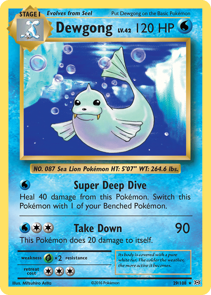 Dewgong — XY - Evolutions — Pokemon