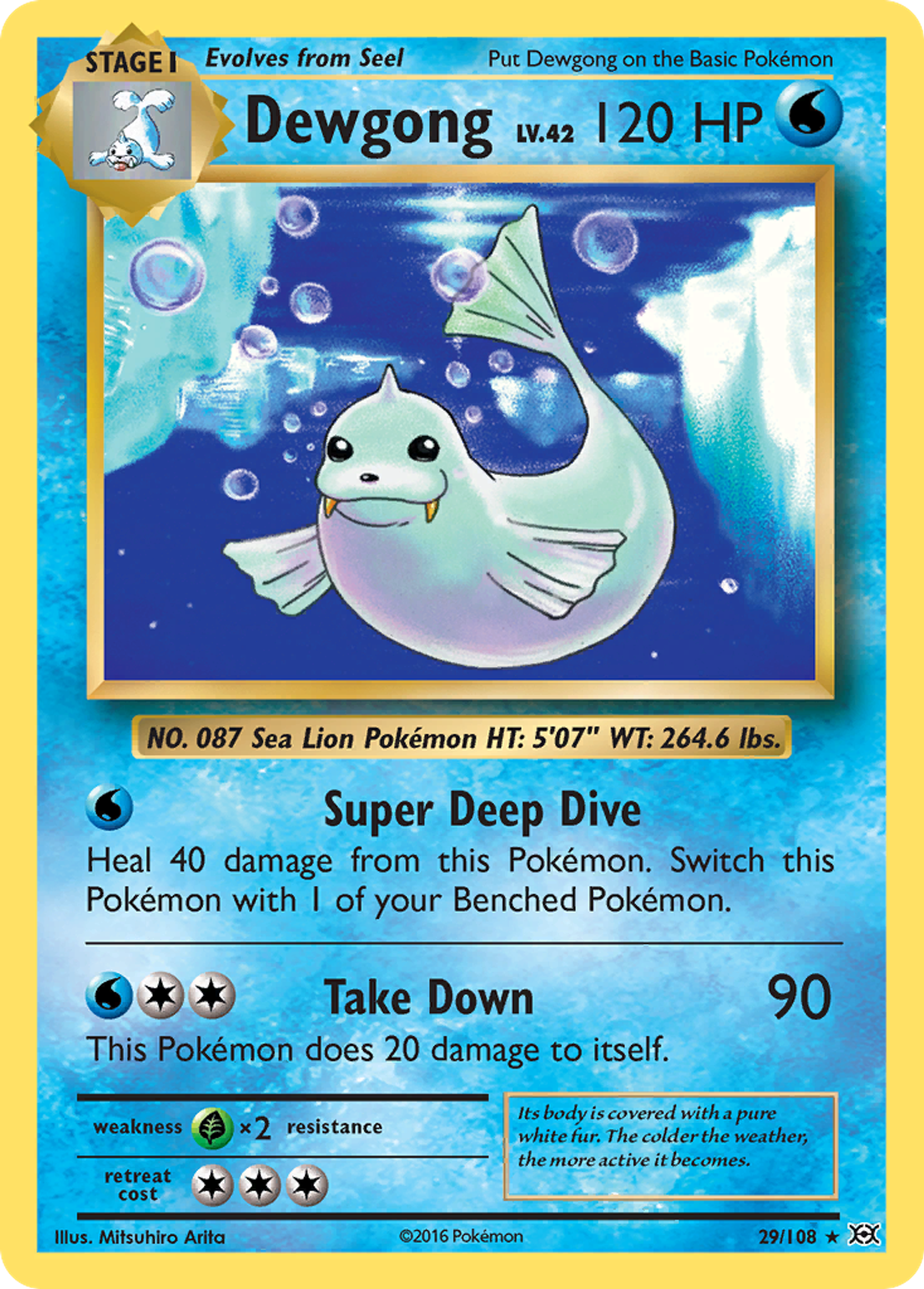 Dewgong — XY - Evolutions — Pokemon
