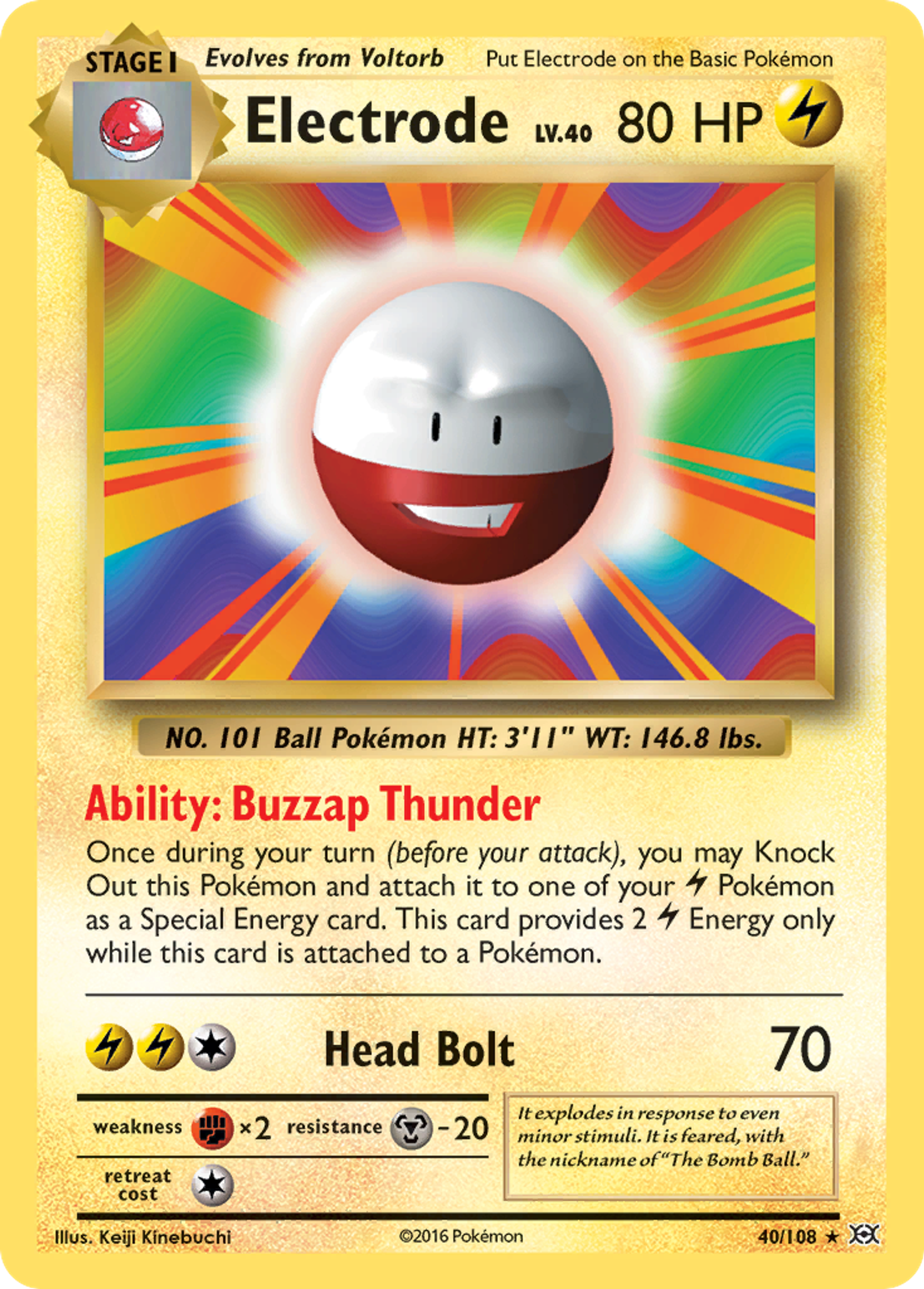 Electrode — XY - Evolutions — Pokemon