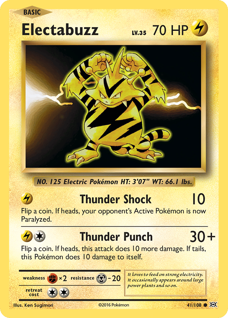Electabuzz — XY - Evolutions — Pokemon