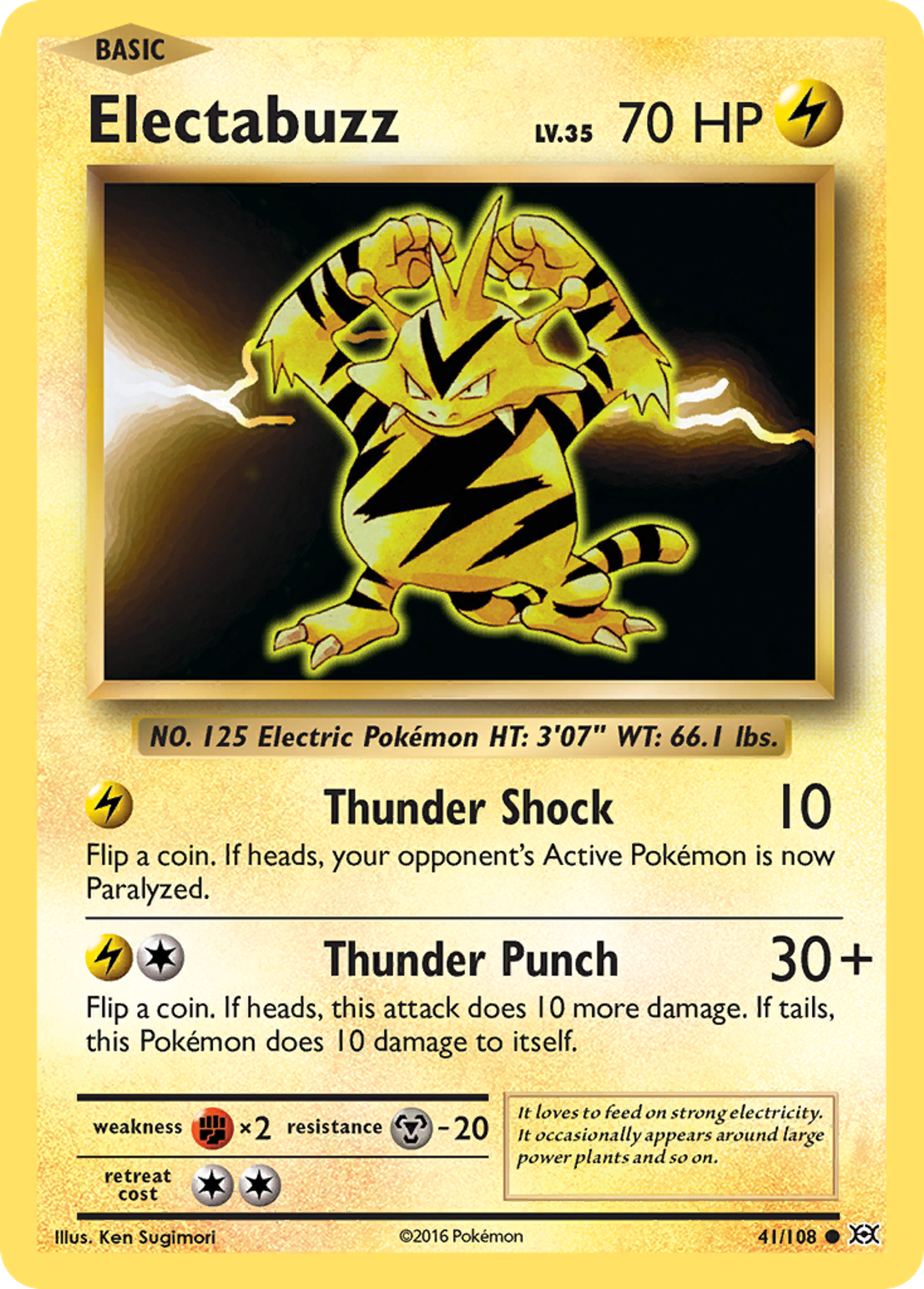 Electabuzz — XY - Evolutions — Pokemon