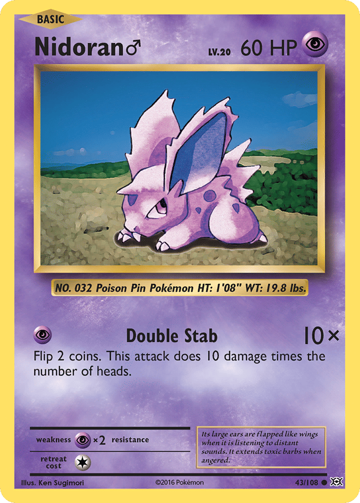 Nidoran M — XY - Evolutions — Pokemon