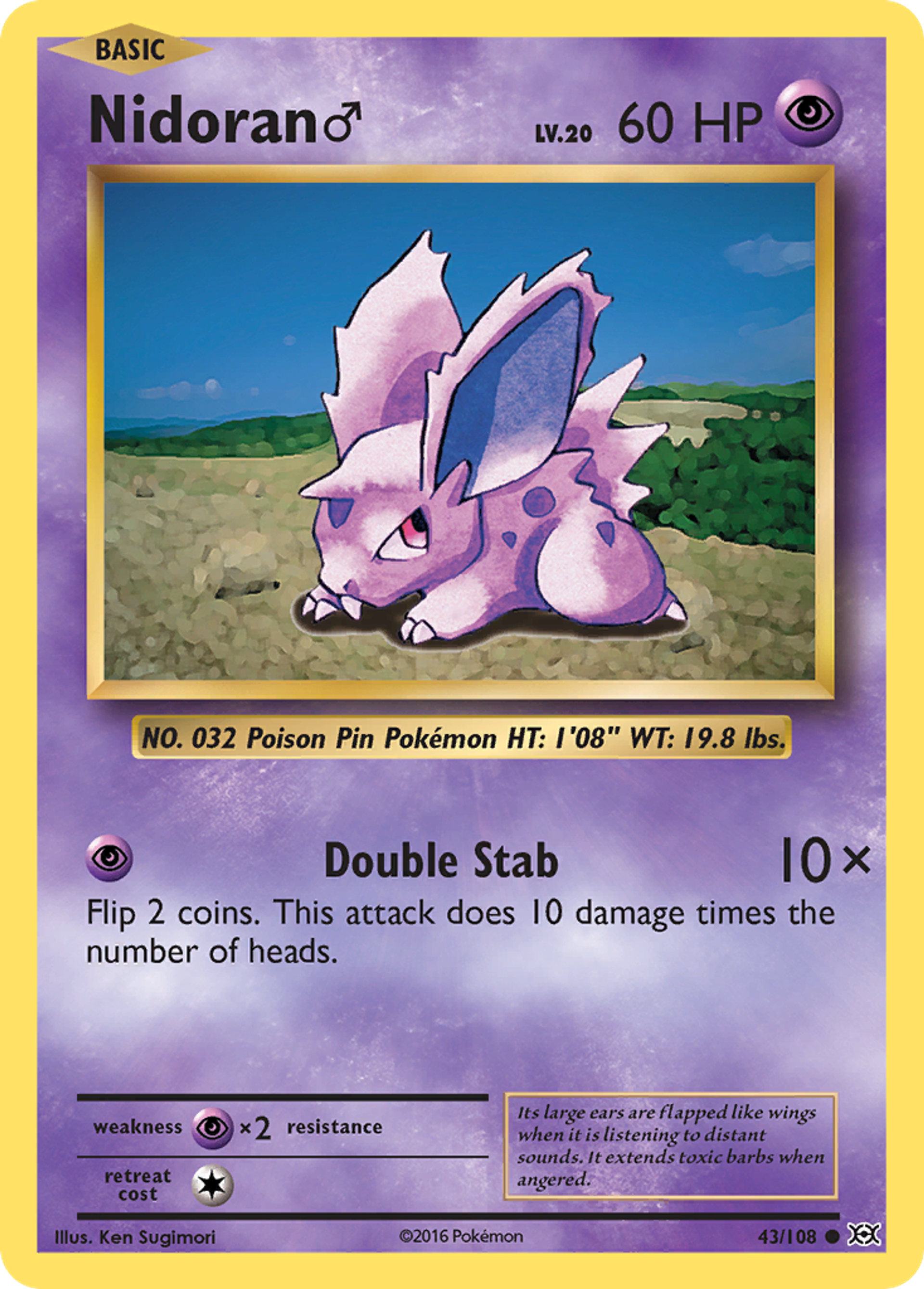 Nidoran M — XY - Evolutions — Pokémon