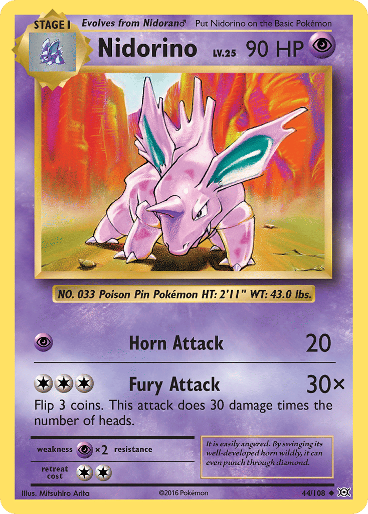 Nidorino — XY - Evolutions — Pokemon