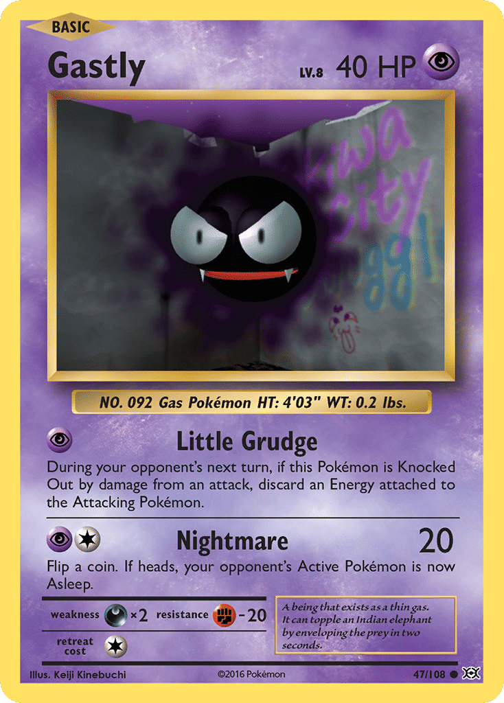 Gastly — XY - Evolutions — Pokemon