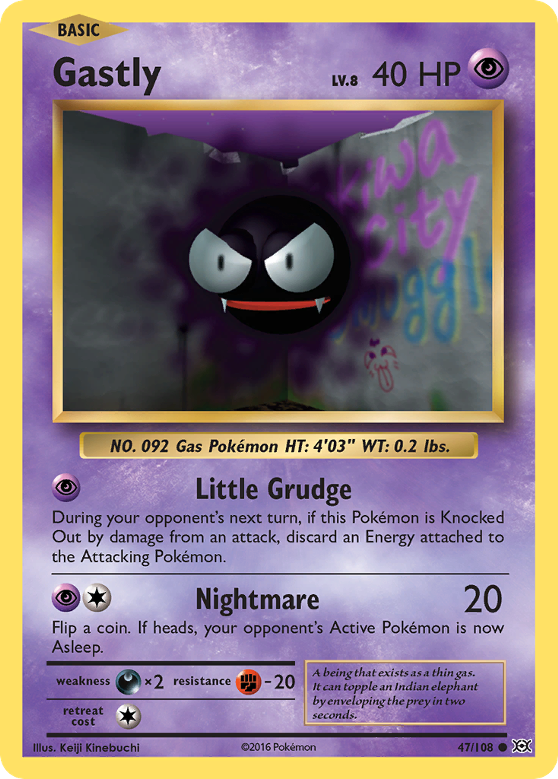 Gastly — XY - Evolutions — Pokemon