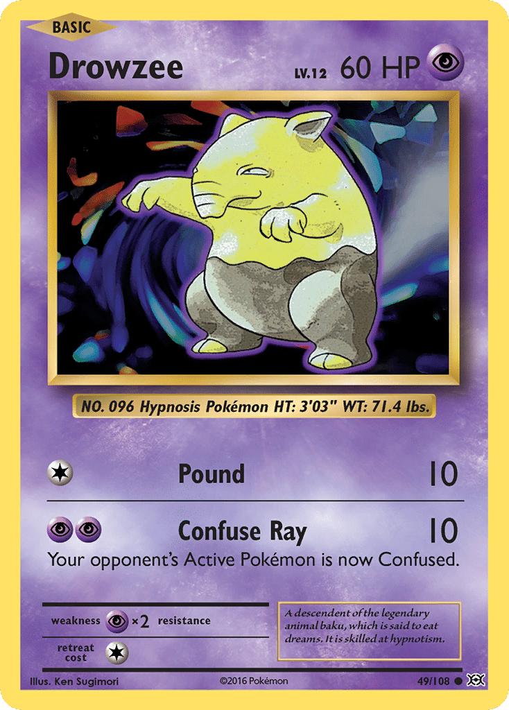 Drowzee — XY - Evolutions — Pokemon