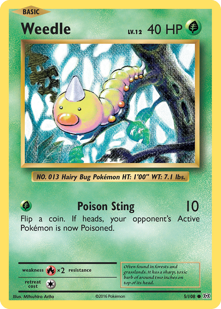 Weedle — XY - Evolutions — Pokemon