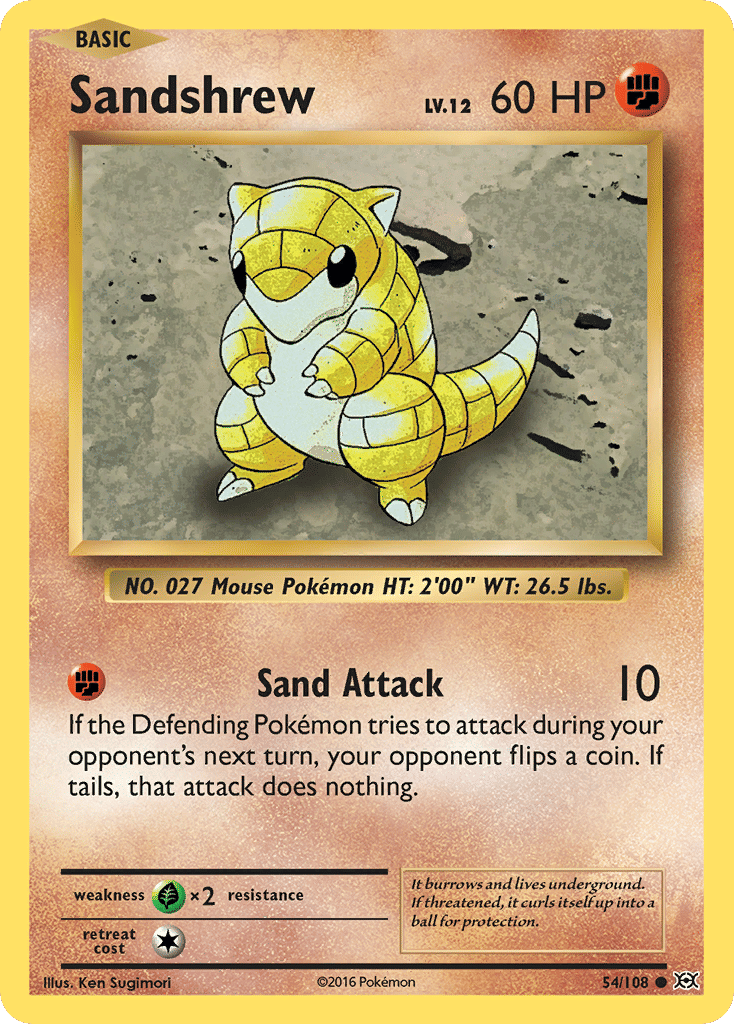 Sandshrew — XY - Evolutions — Pokemon