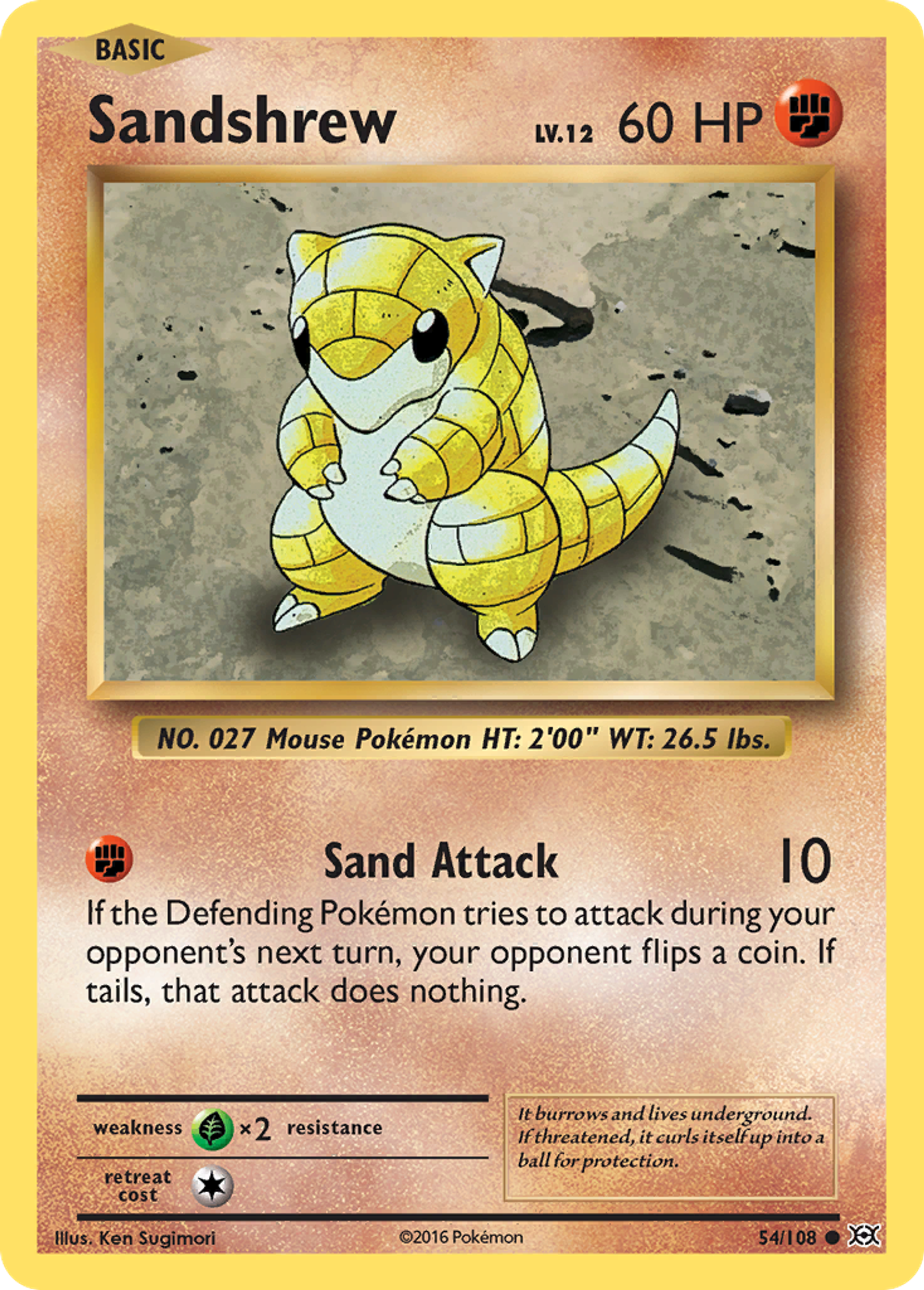 Sandshrew — XY - Evolutions — Pokemon