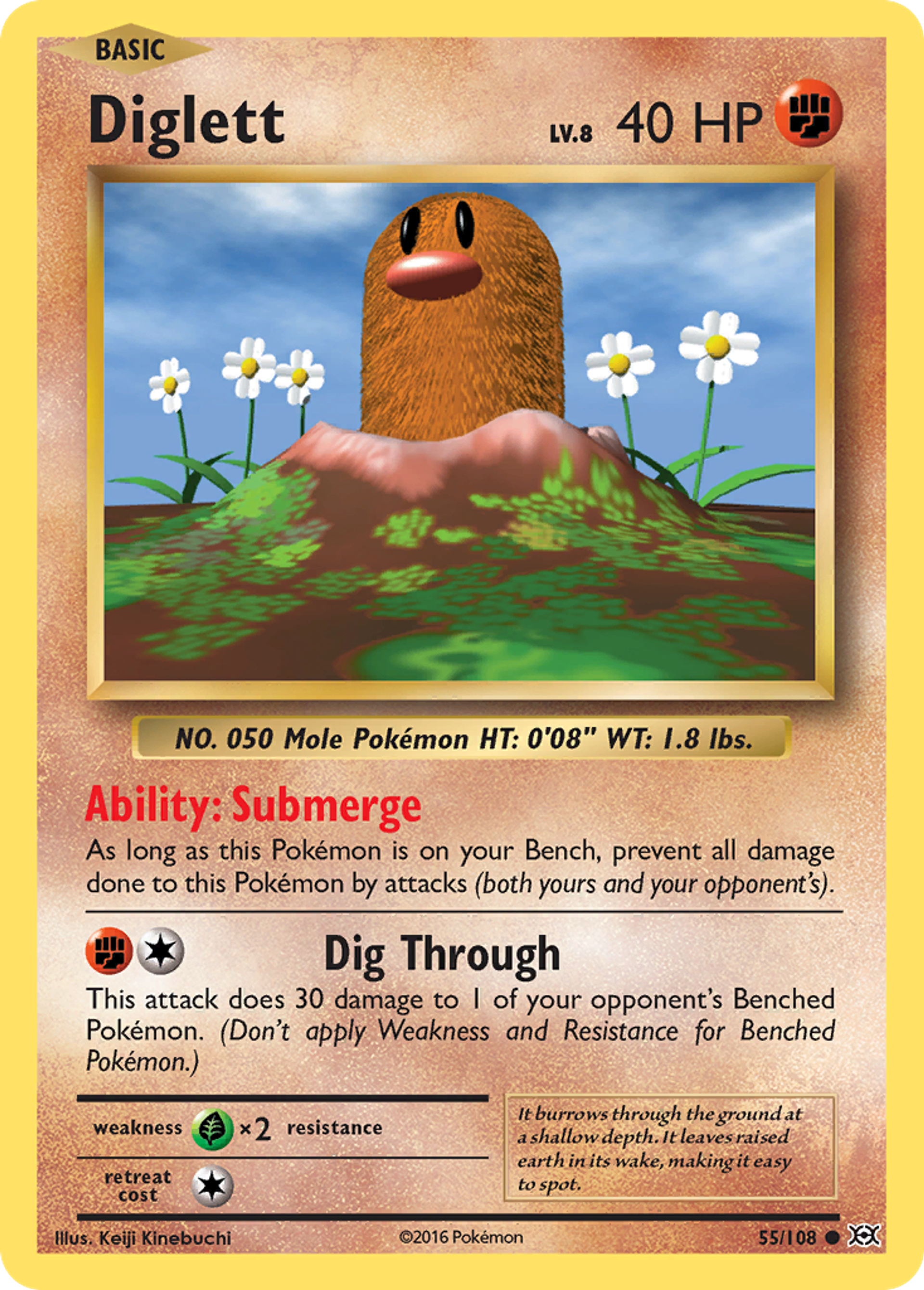 Diglett — XY - Evolutions — Pokemon