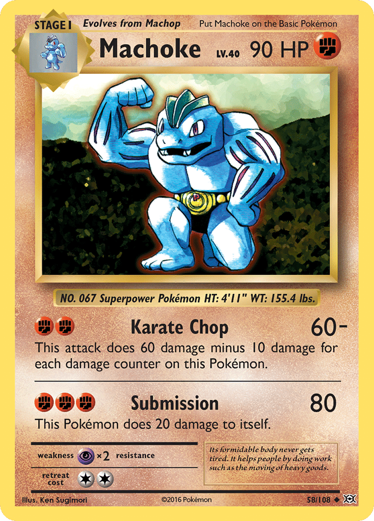 Machoke — XY - Evolutions — Pokemon