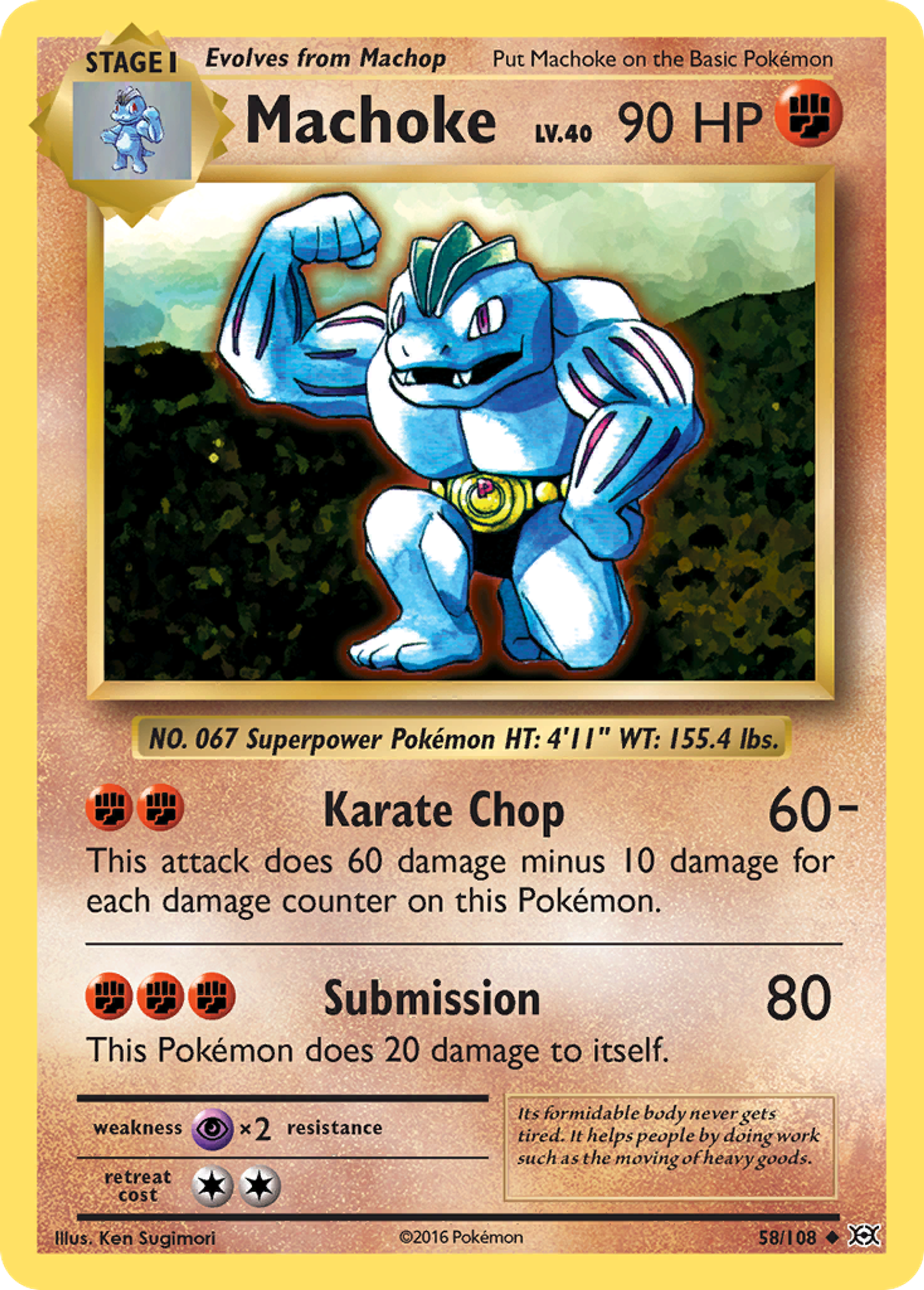 Machoke — XY - Evolutions — Pokemon