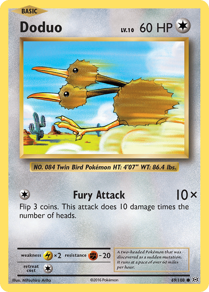 Doduo — XY - Evolutions — Pokemon