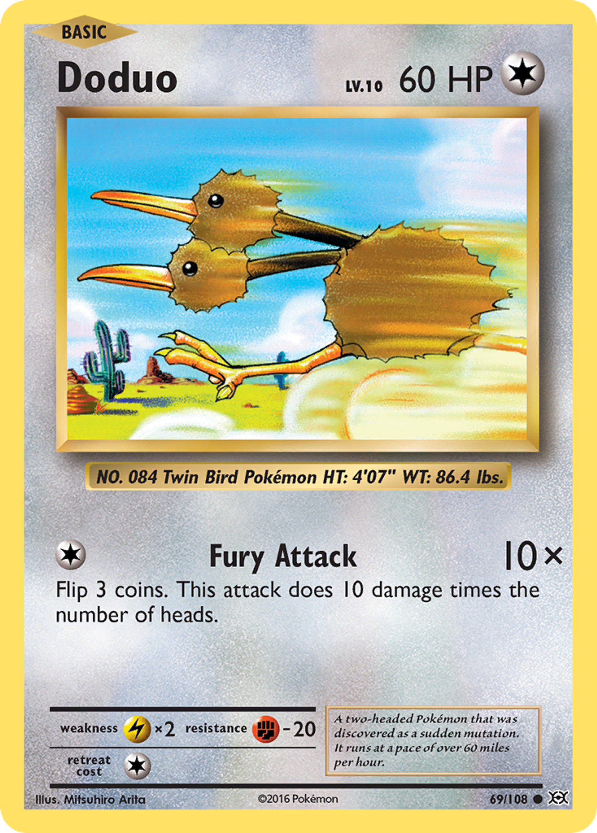 Doduo — XY - Evolutions — Pokemon