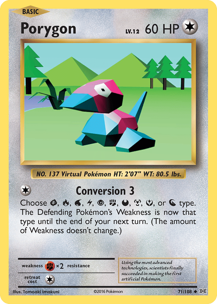 Porygon — XY - Evolutions — Pokemon