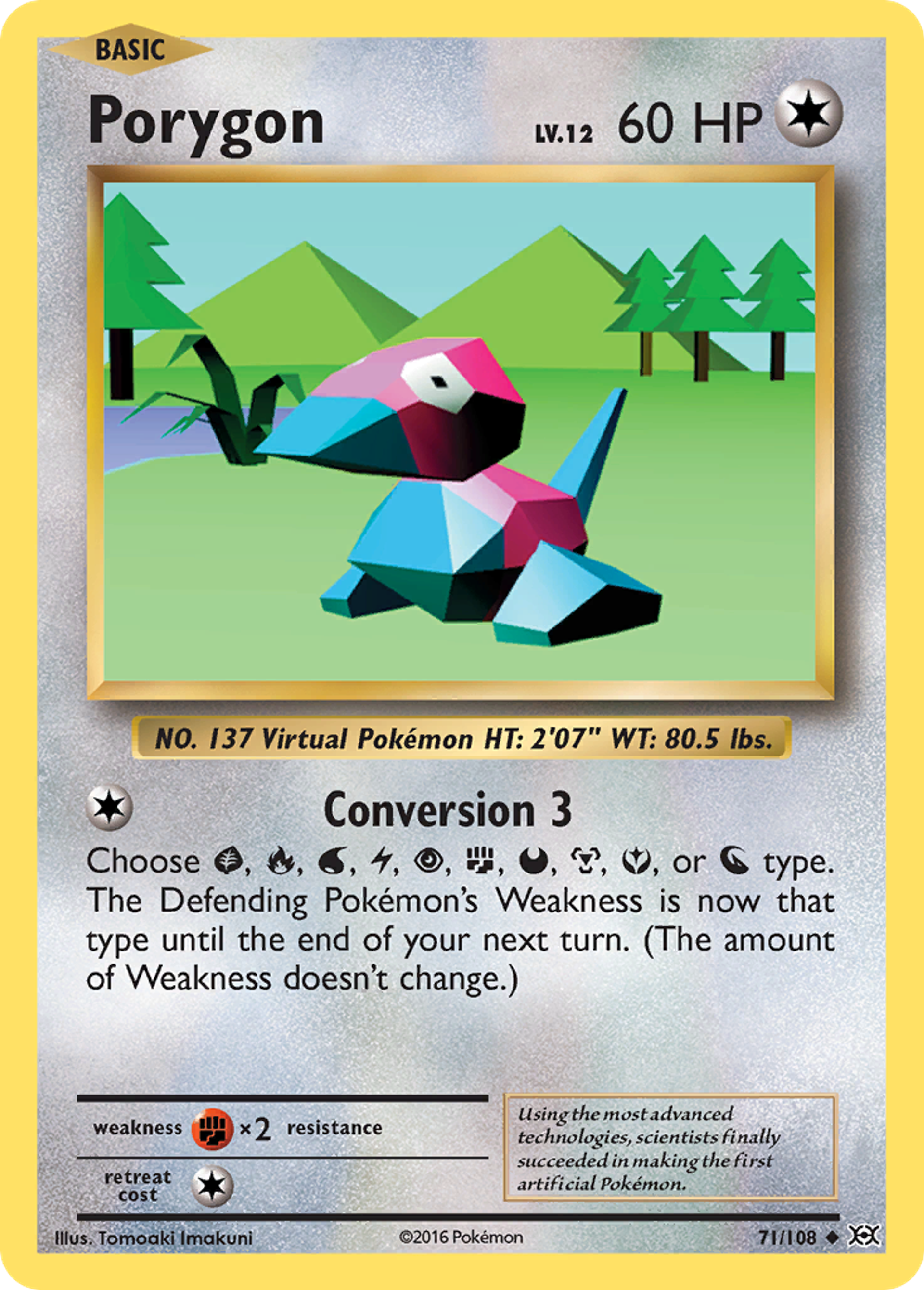 Porygon — XY - Evolutions — Pokemon