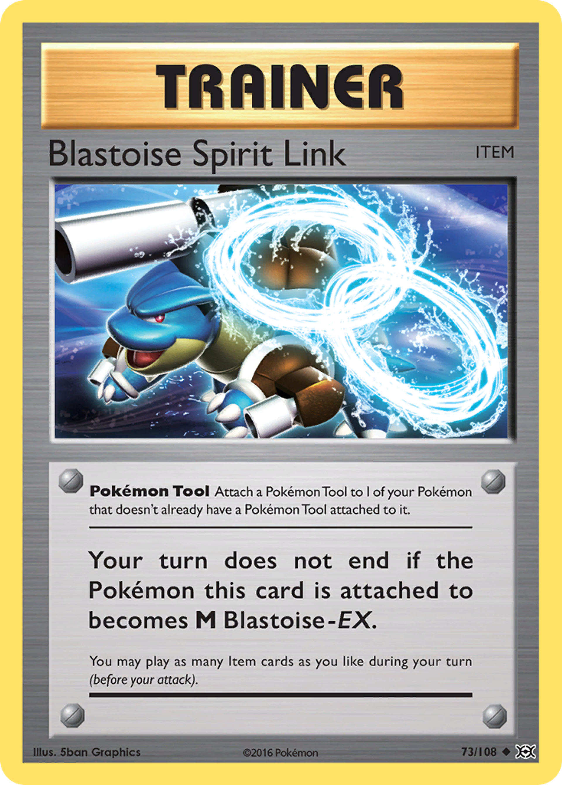 Blastoise Spirit Link — XY - Evolutions — Pokémon