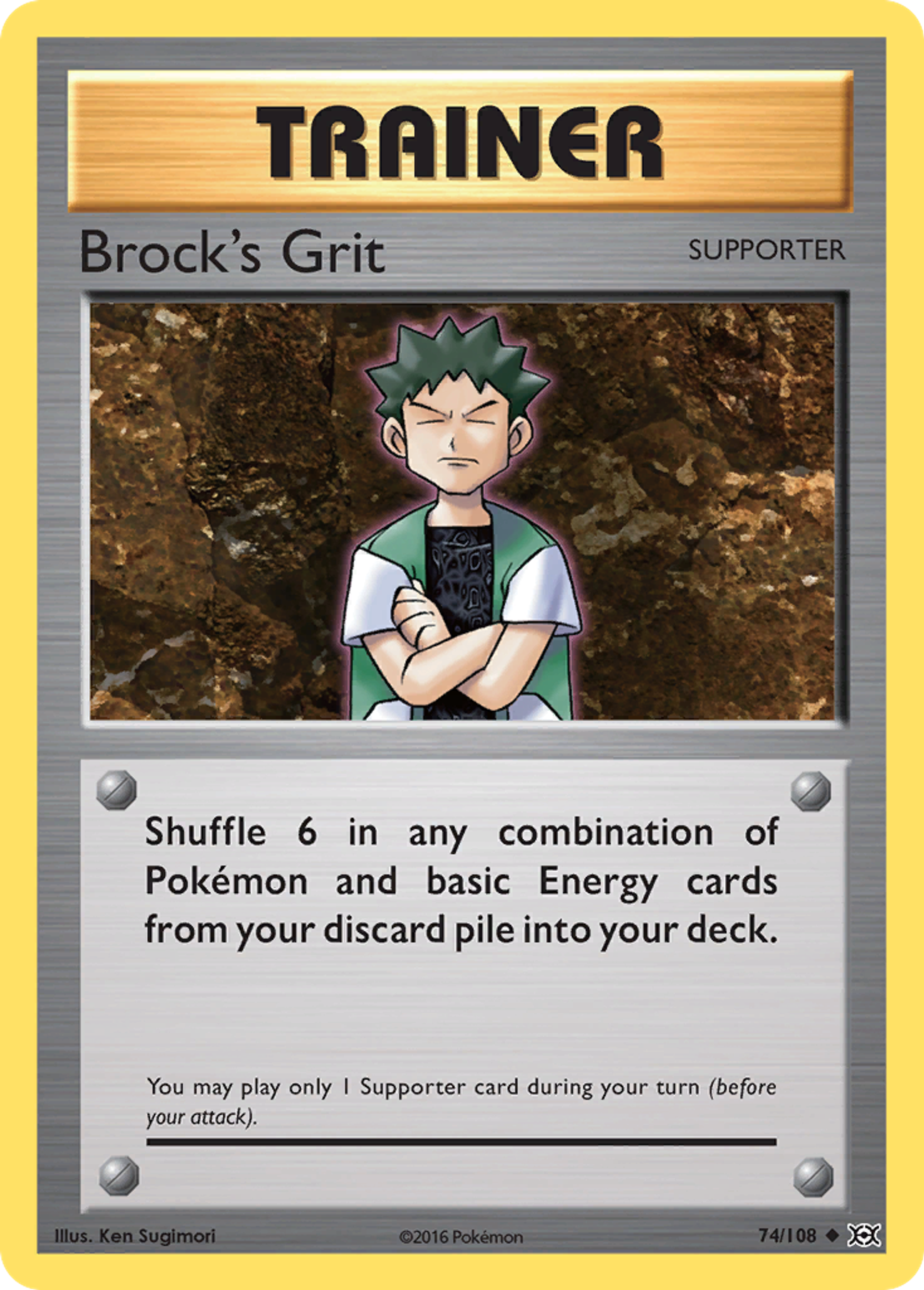 Brock's Grit — XY - Evolutions — Pokemon