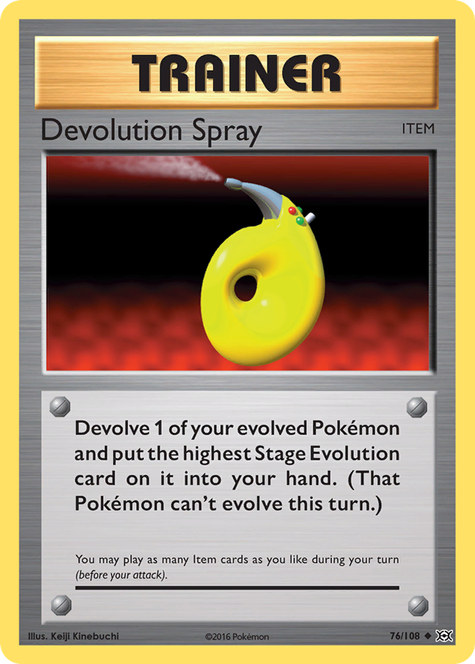 Devolution Spray — XY - Evolutions — Pokemon