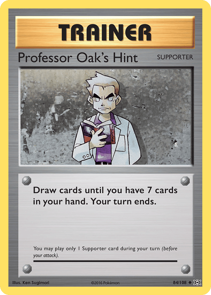 Professor Oak's Hint — XY - Evolutions — Pokemon
