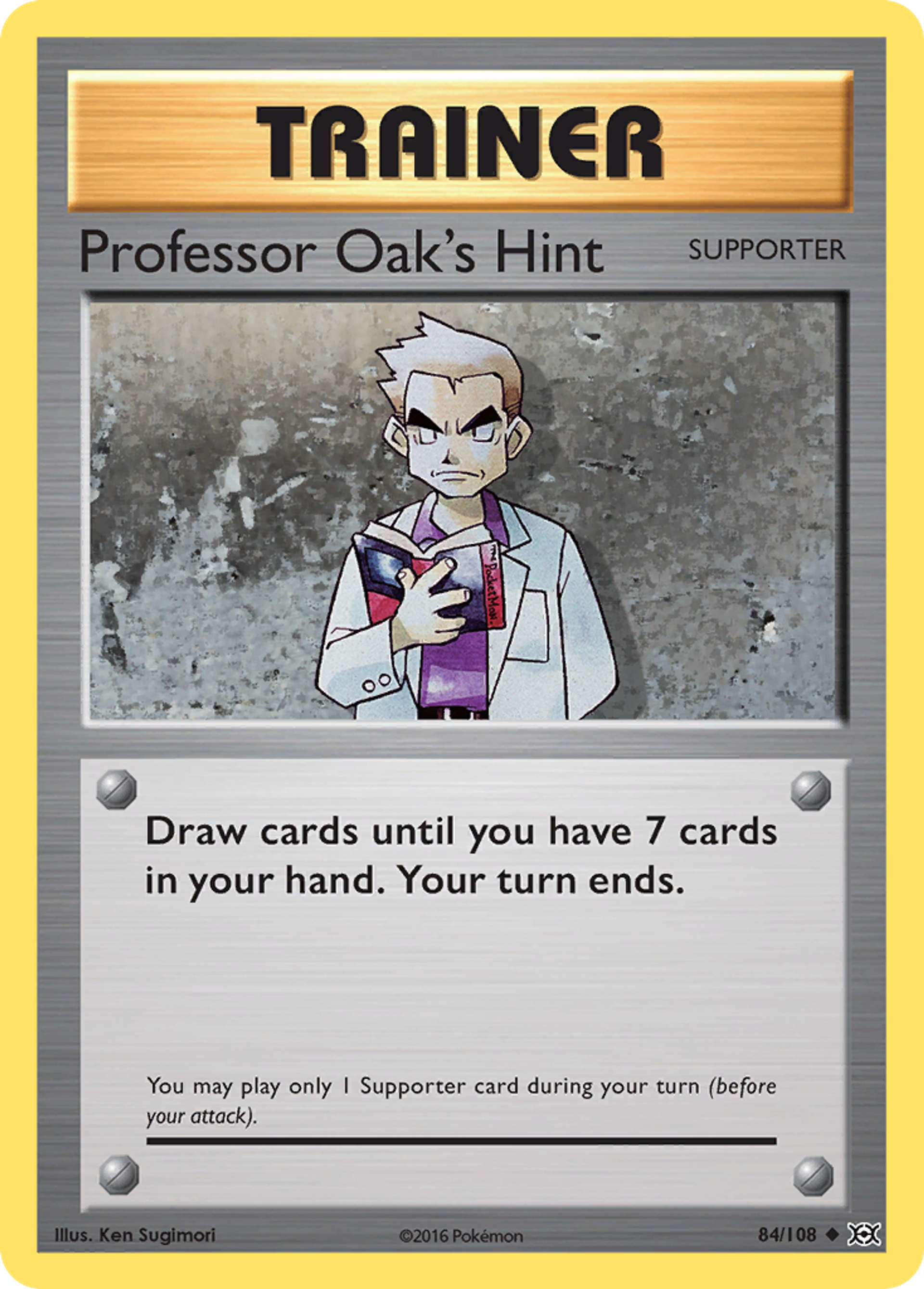 Professor Oak's Hint — XY - Evolutions — Pokemon
