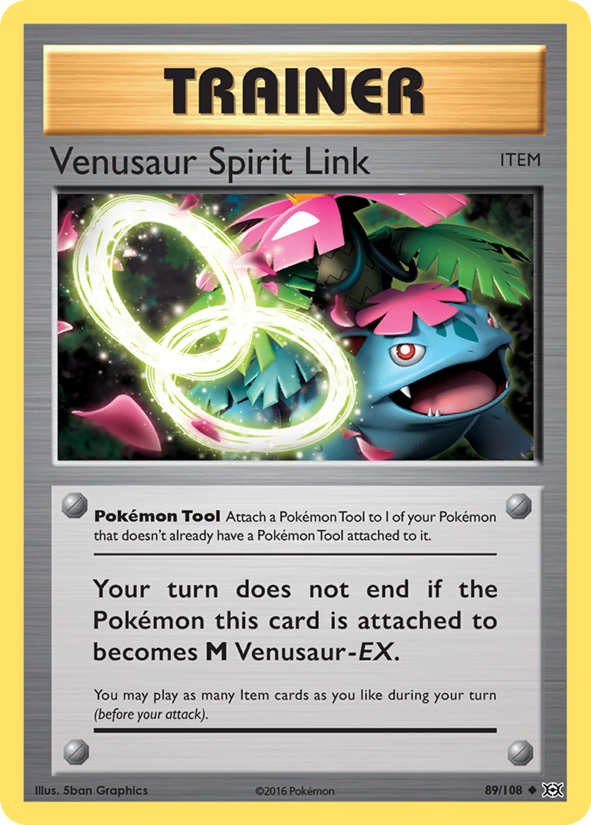 Venusaur Spirit Link — XY - Evolutions — Pokémon